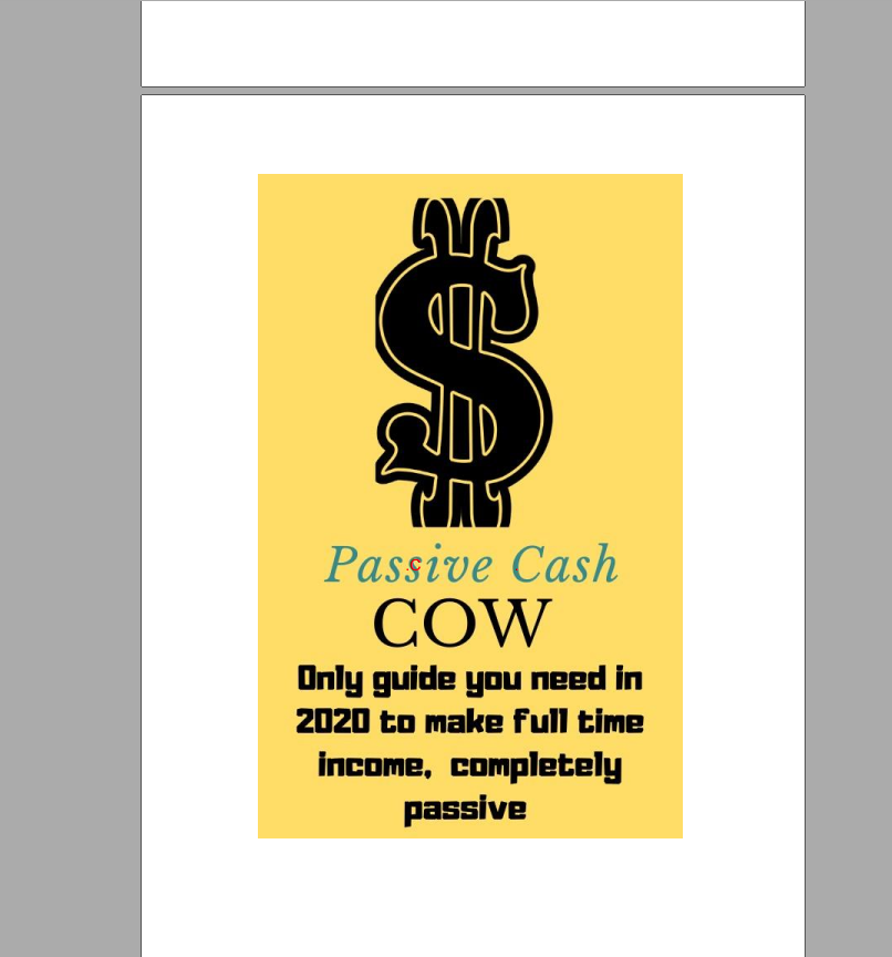 Passive Cash Cow 2020 - $1000 Per Month with Unique Method 
