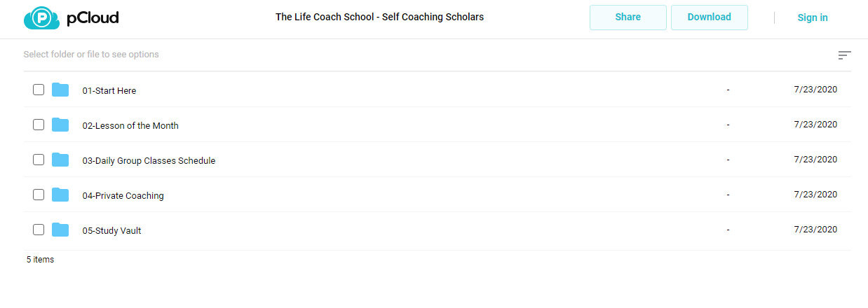 The Life Coach School - Self Coaching Scholars