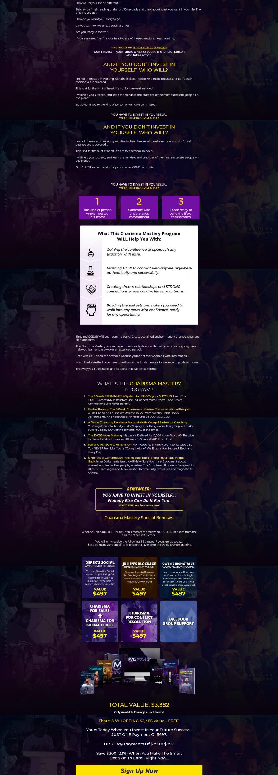 RSD Jeffy - Charisma Mastery