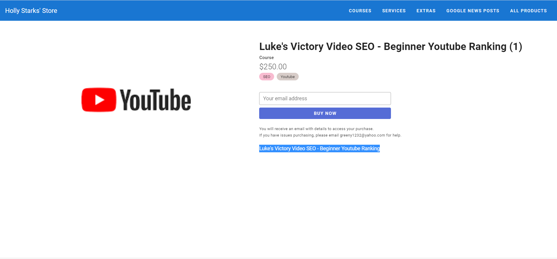 Luke's Victory Video SEO - Beginner Youtube Ranking