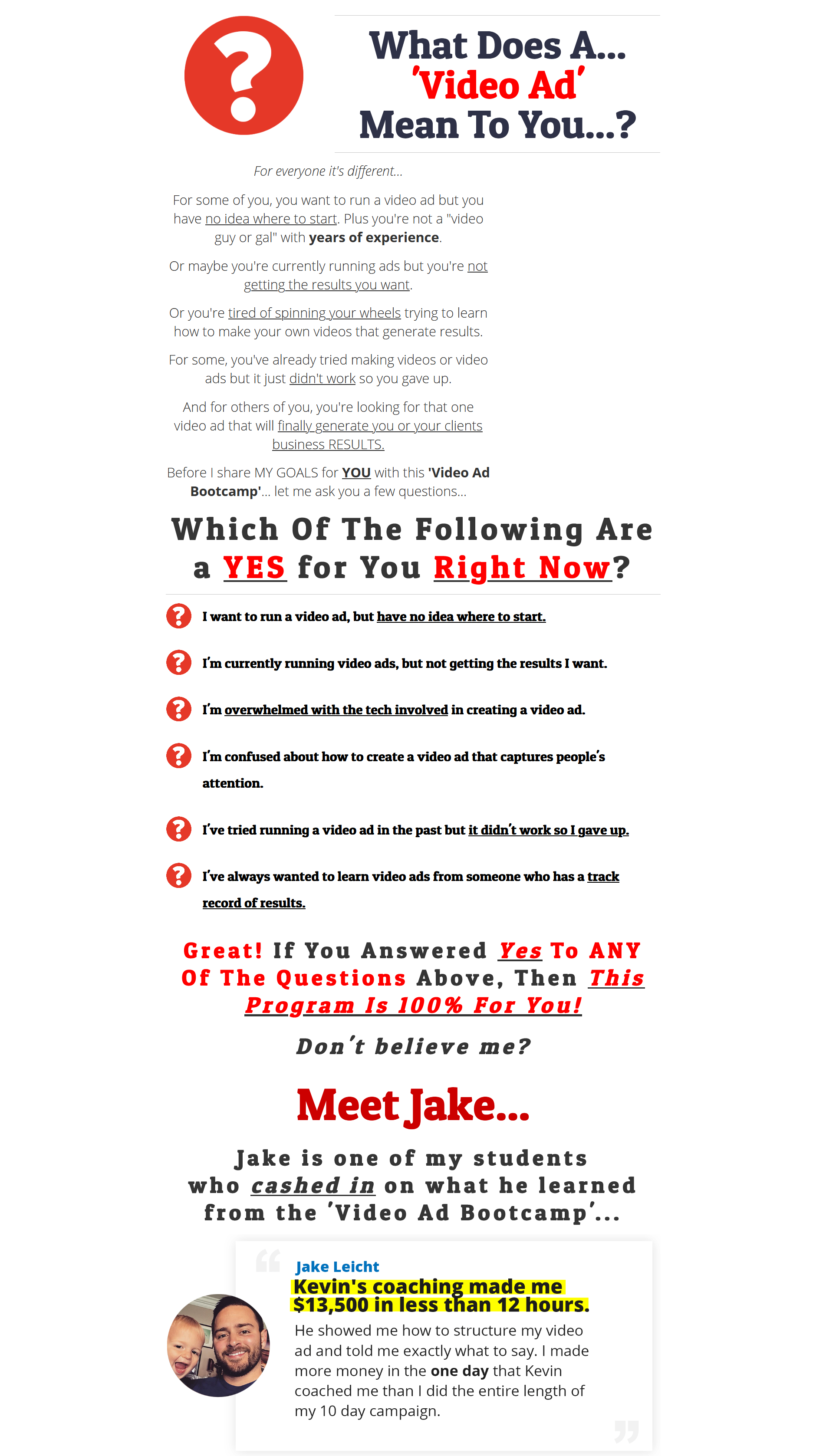 Kevin Anson – Video Ad Bootcamp