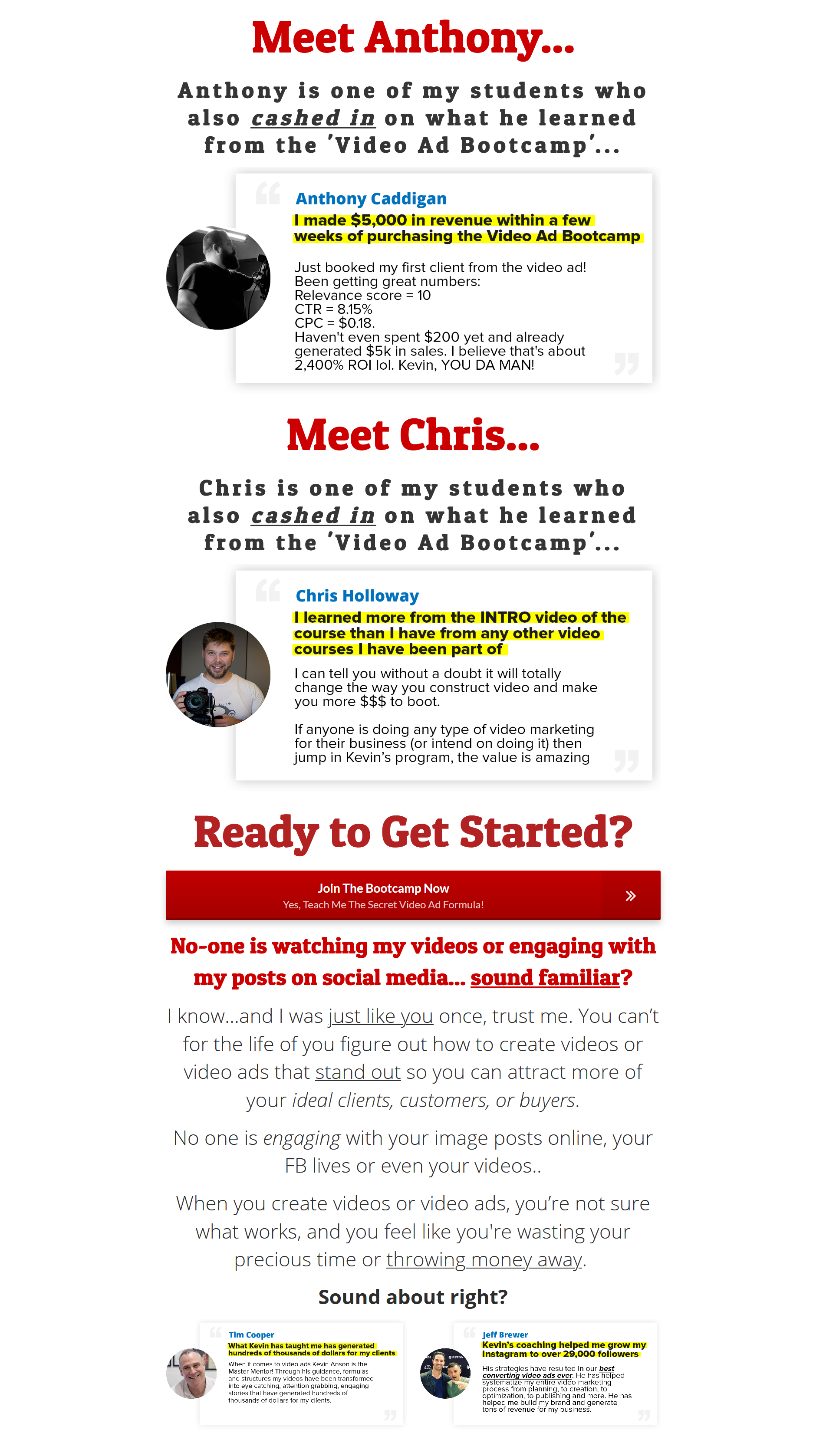 Kevin Anson – Video Ad Bootcamp