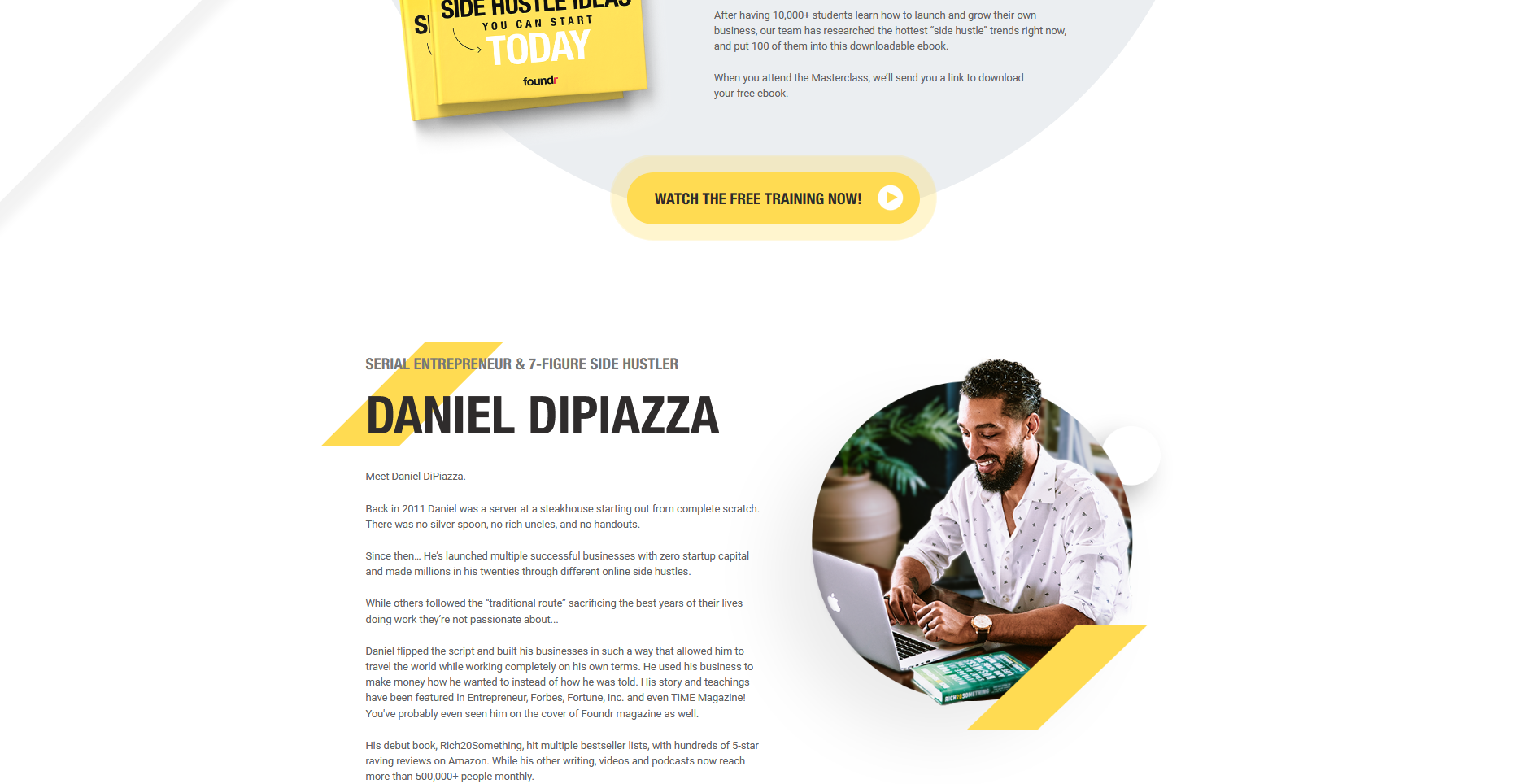 How to Start Online Side Hustle with Daniel DiPiazza - Foundr 