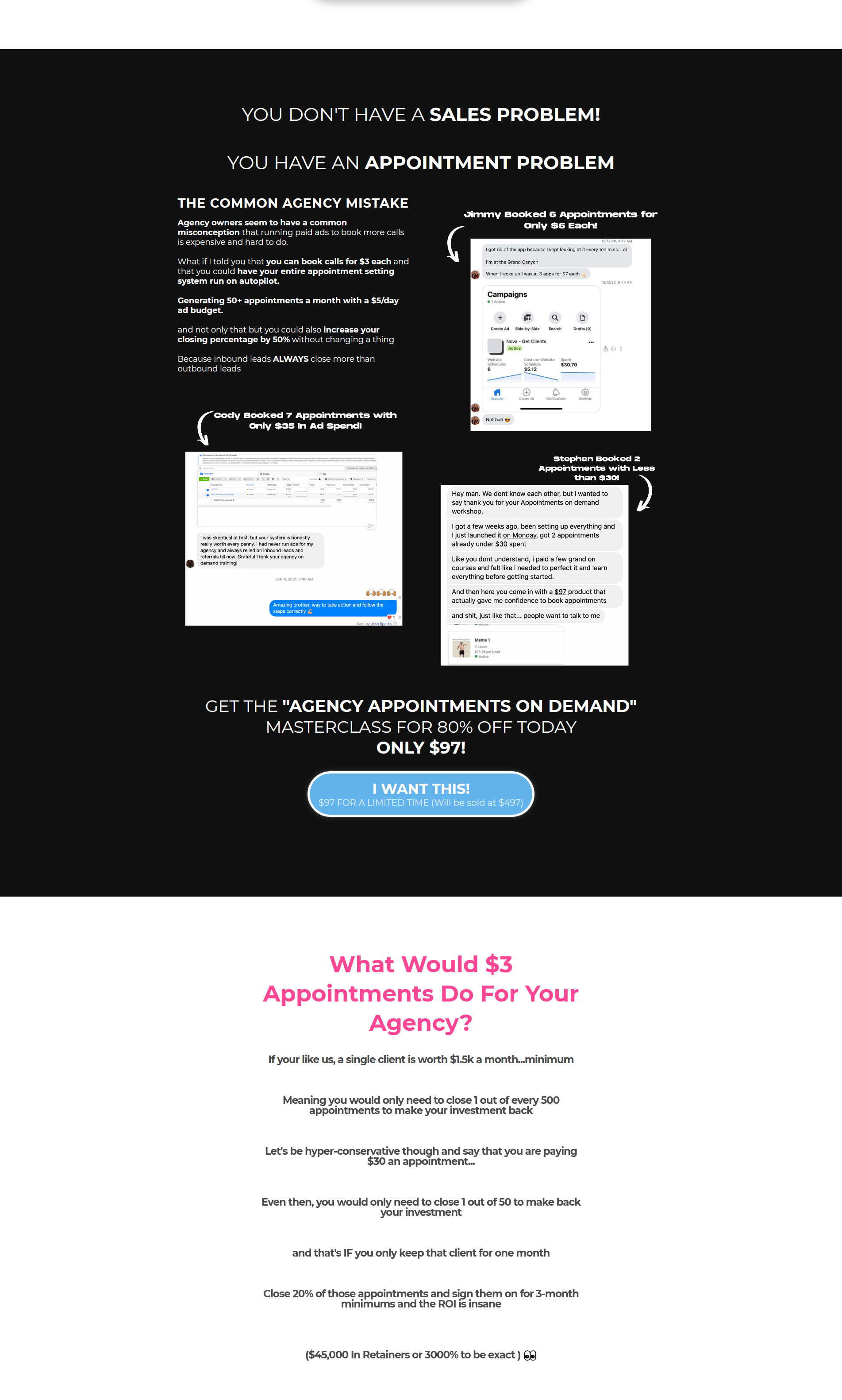 Josh Spark – Agency Appointments On Demand Masterclass 2