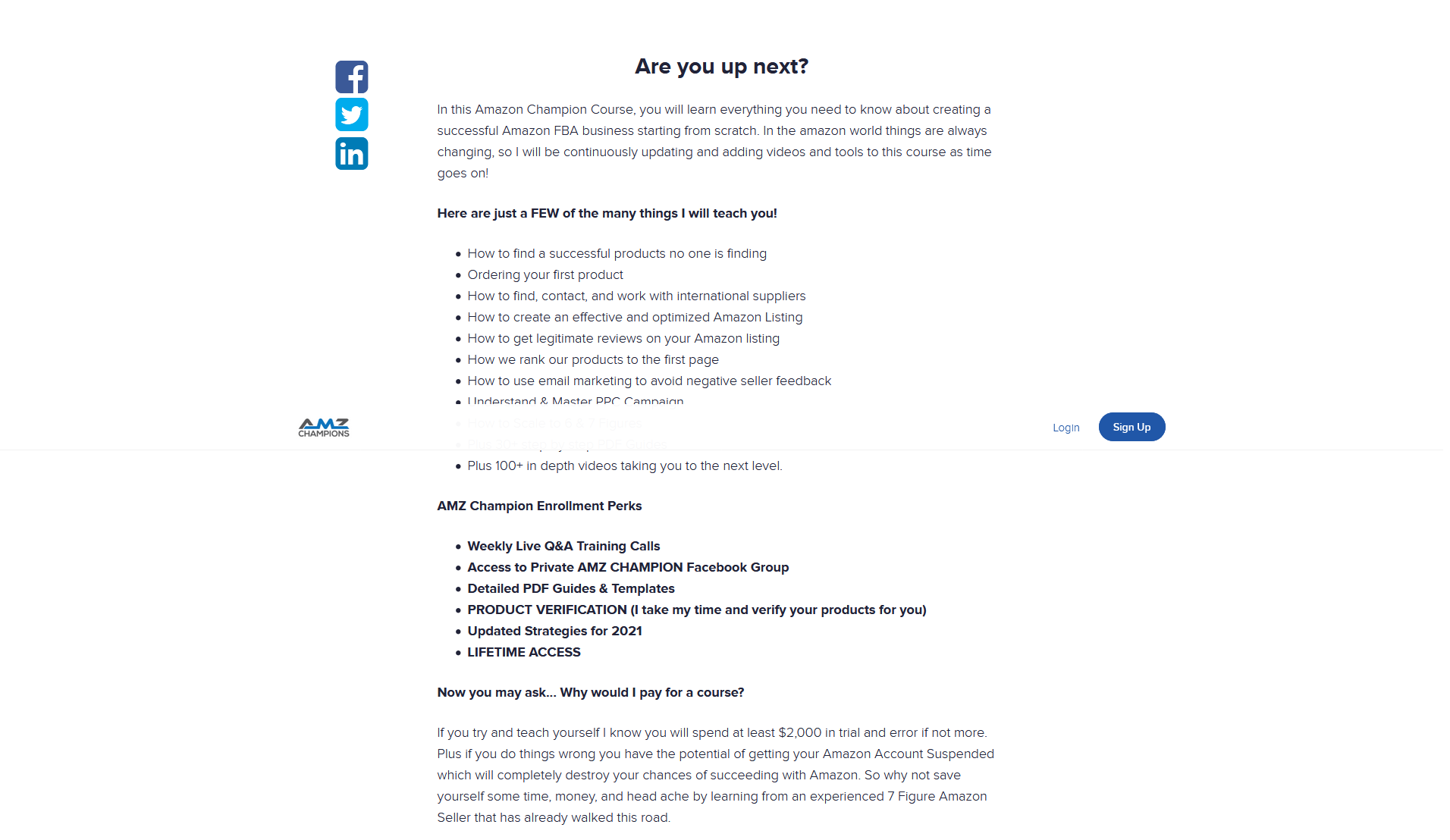 Trevin Peterson – NEW Amazon FBA Champion Course 3.0
