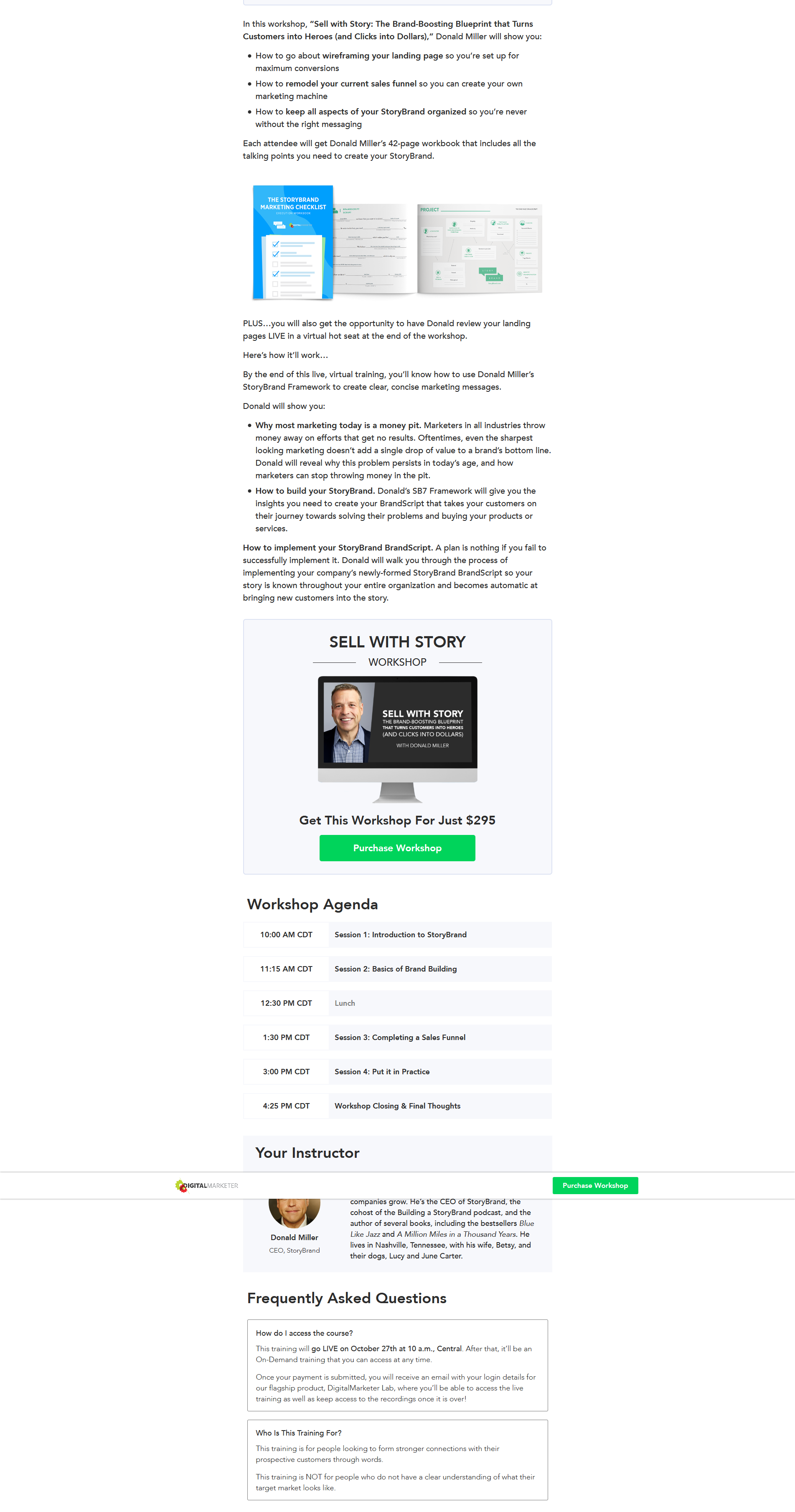 Donald Miller – Sell With Story