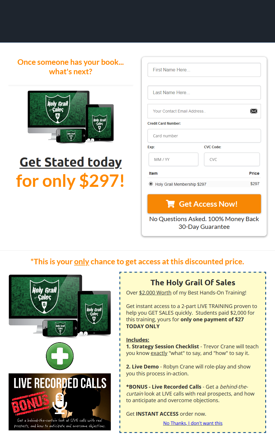Robyn & Trevor Crane – The Holy Grail Of Sales