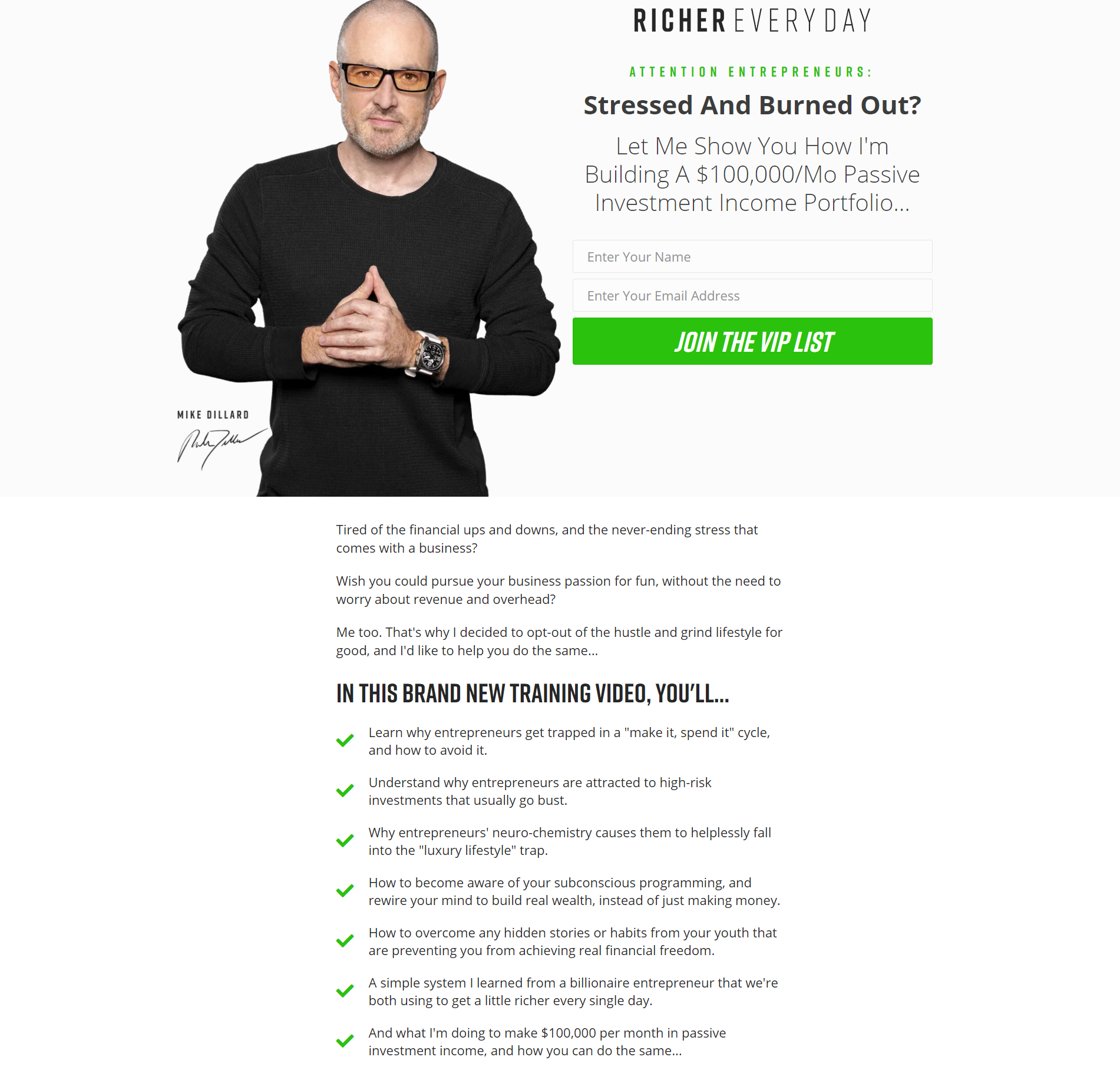 Mike Dillard – Richer Every Day 