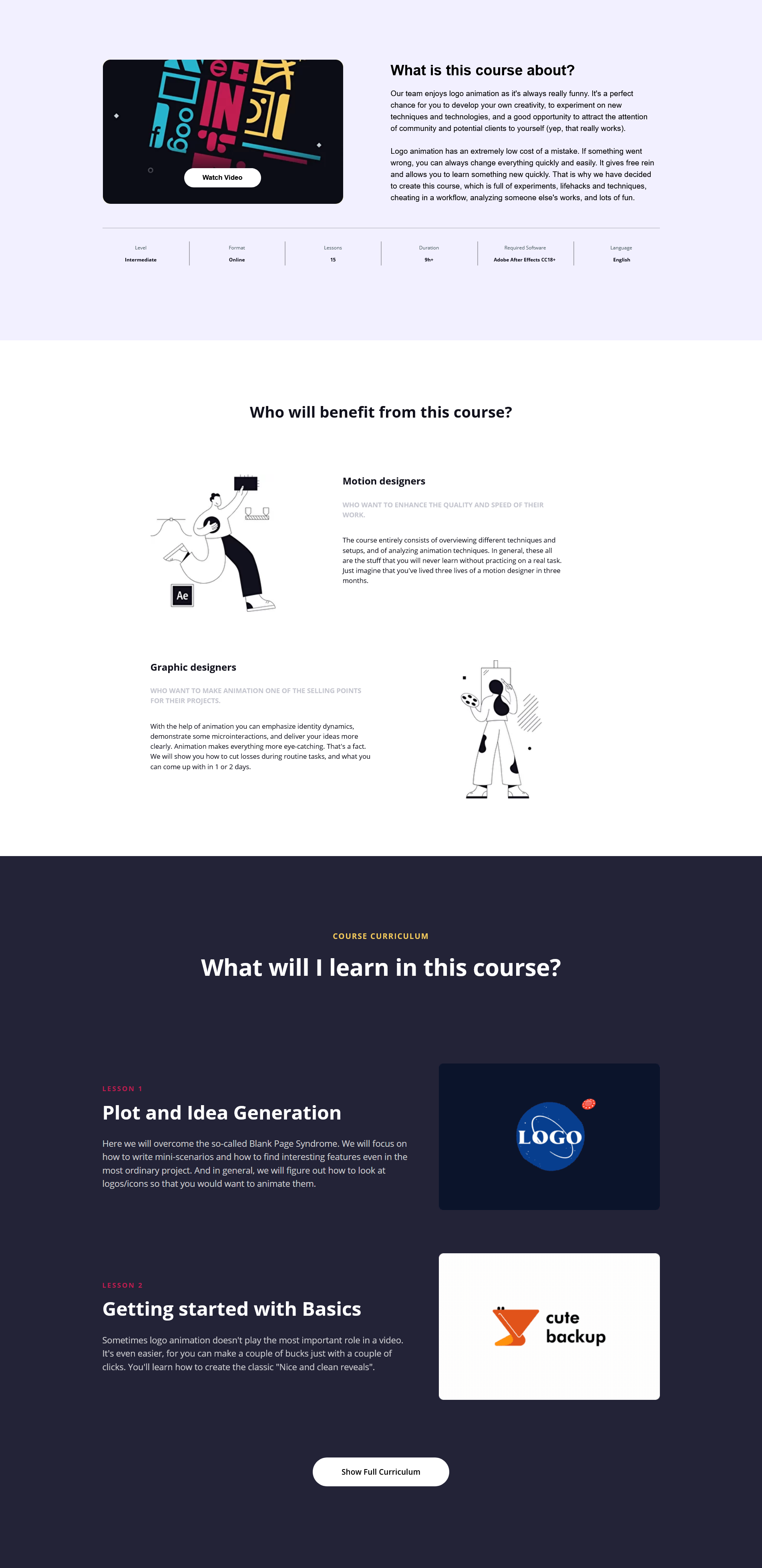Logo Animation in After Effects Course