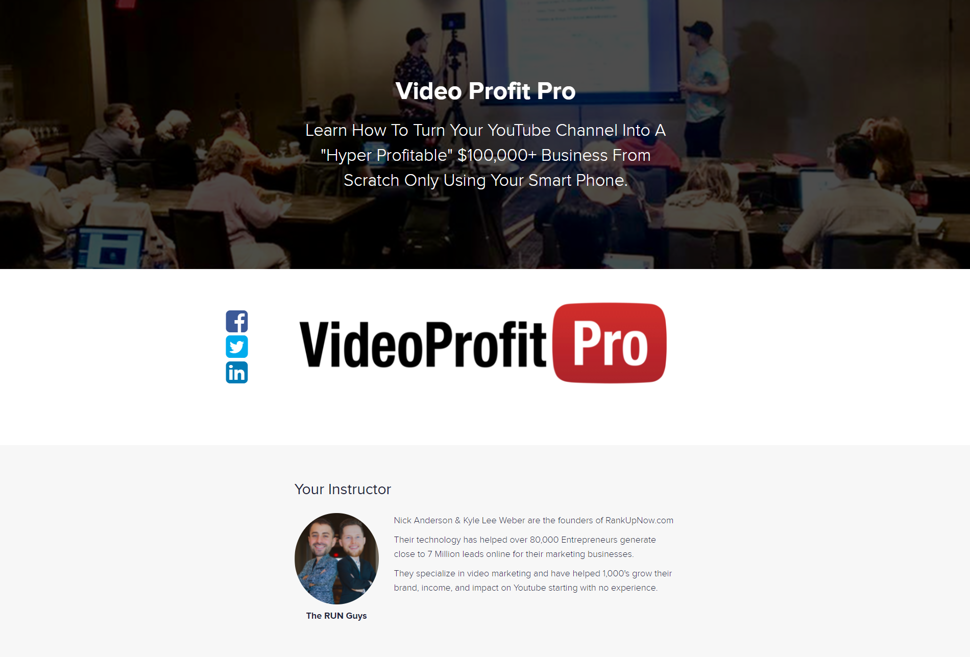 The RUN Guys – Video Profit Pro