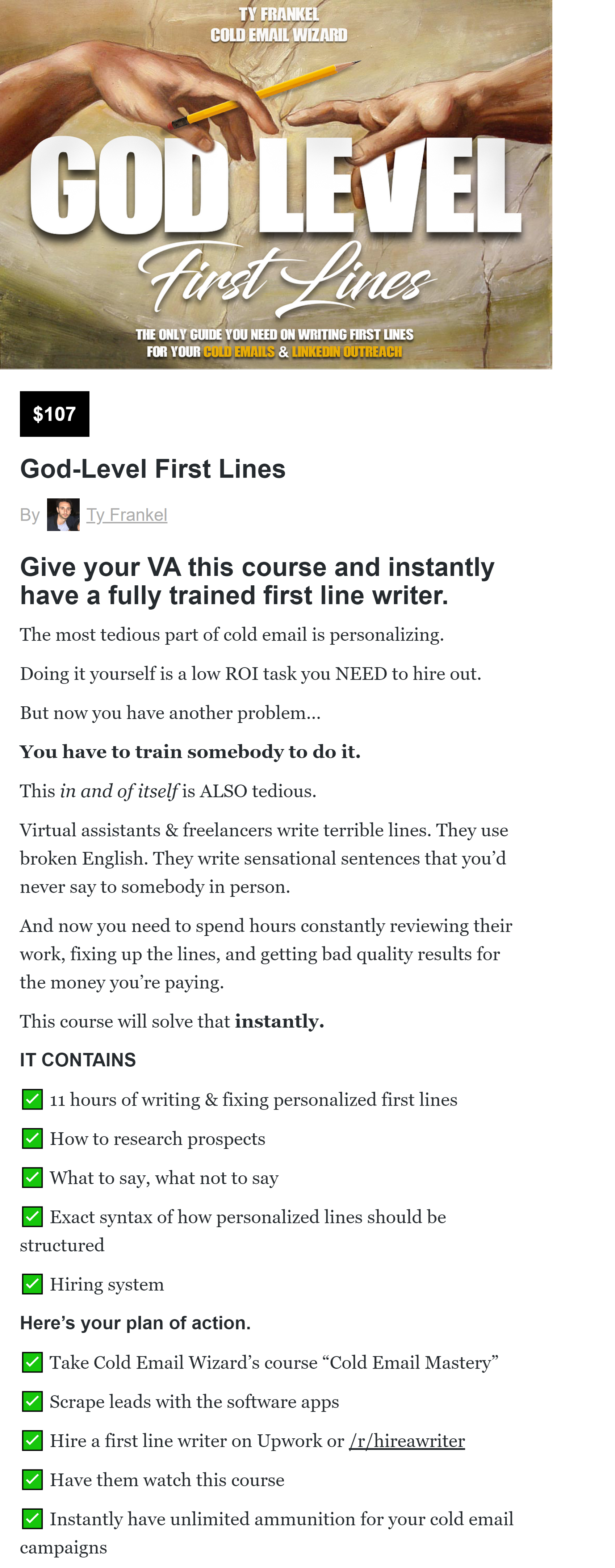 Ty Frankel - God-Level First Lines 