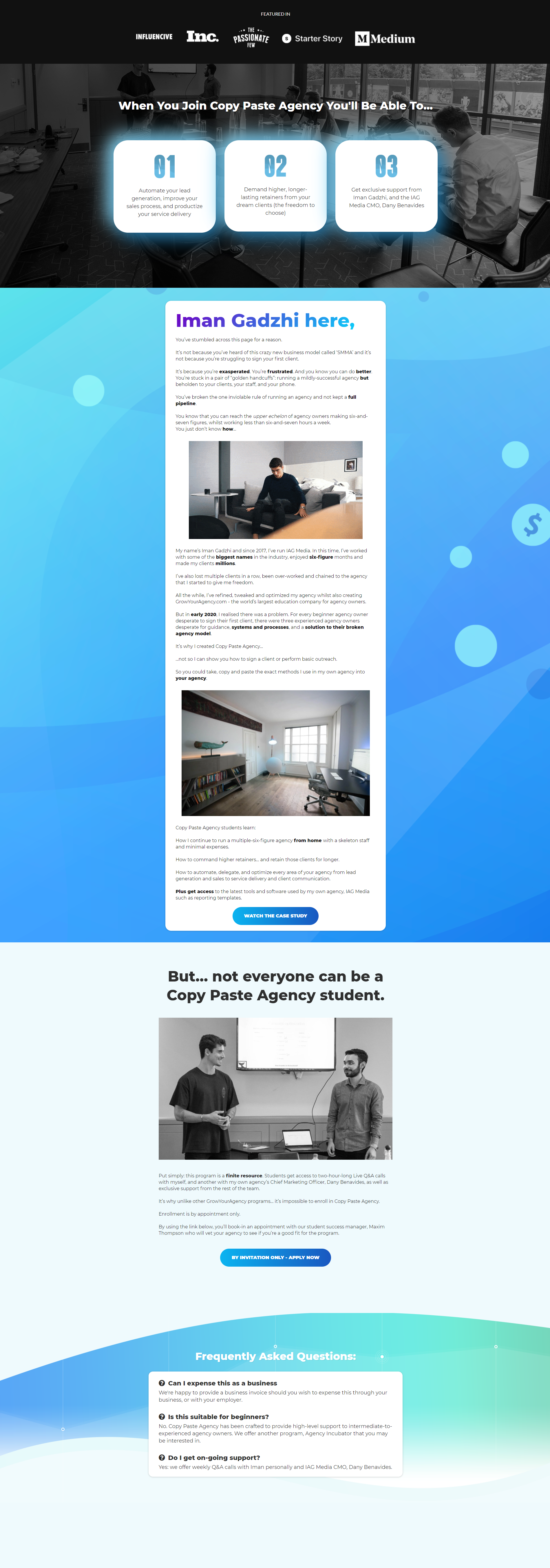 Iman Gadzhi - Copy Paste Agency 2021