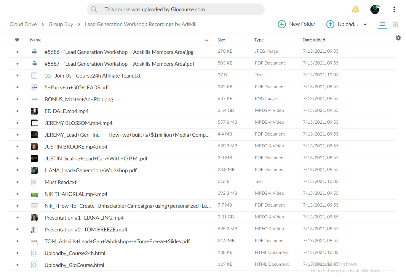 Adskill - Lead Generation Workshop Recordings