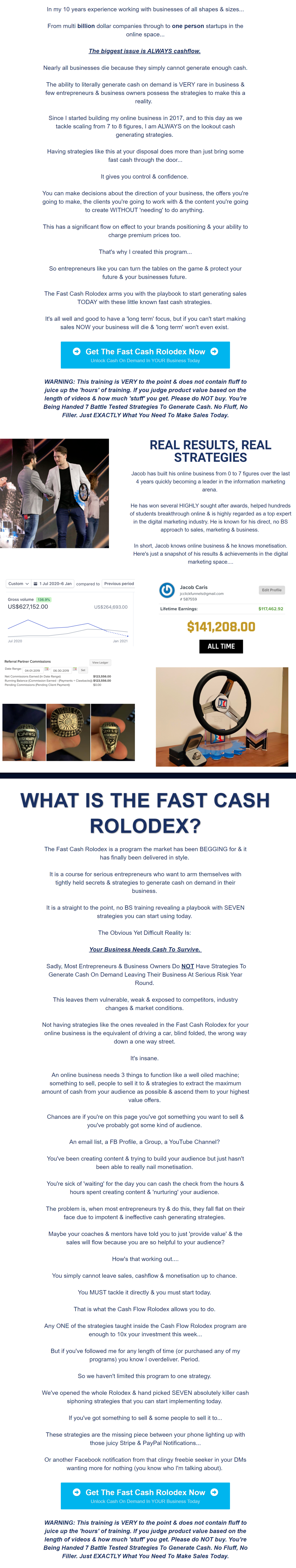 Jacob Caris - Fast Cash Rolodex
