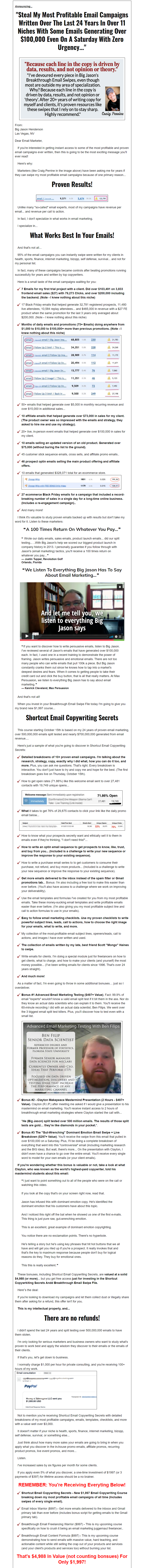 Jason Henderson – Breakthrough Email Swipe Files