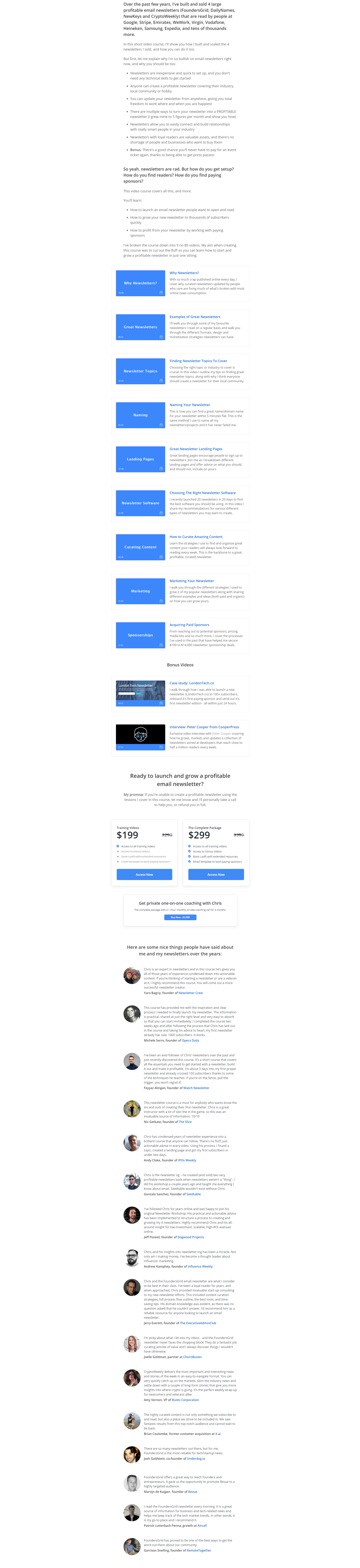 Chris Osborne - Profitable Newsletters Complete Package