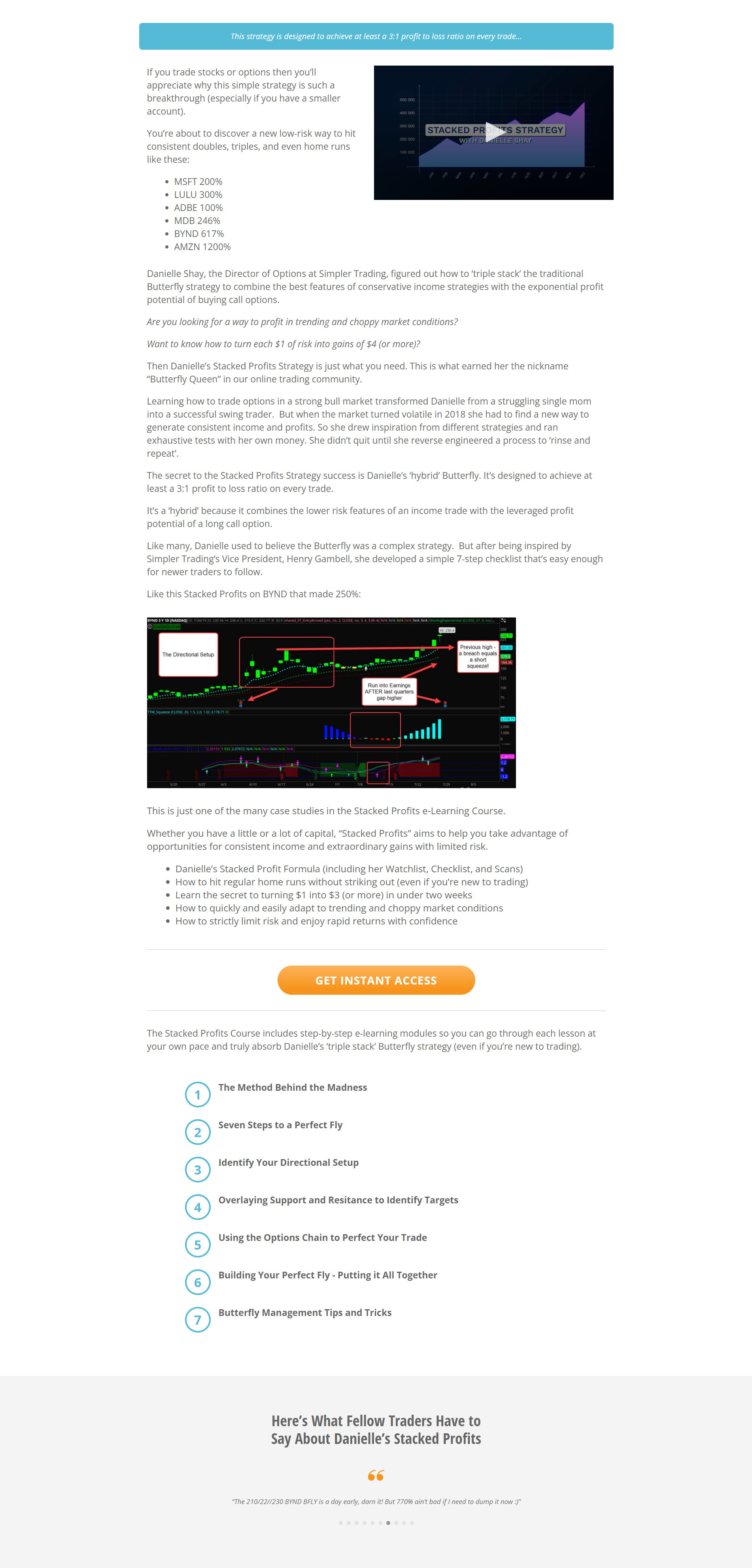 Simpler Trading - Stacked Profits Strategy (ELITE) by Danielle Shay