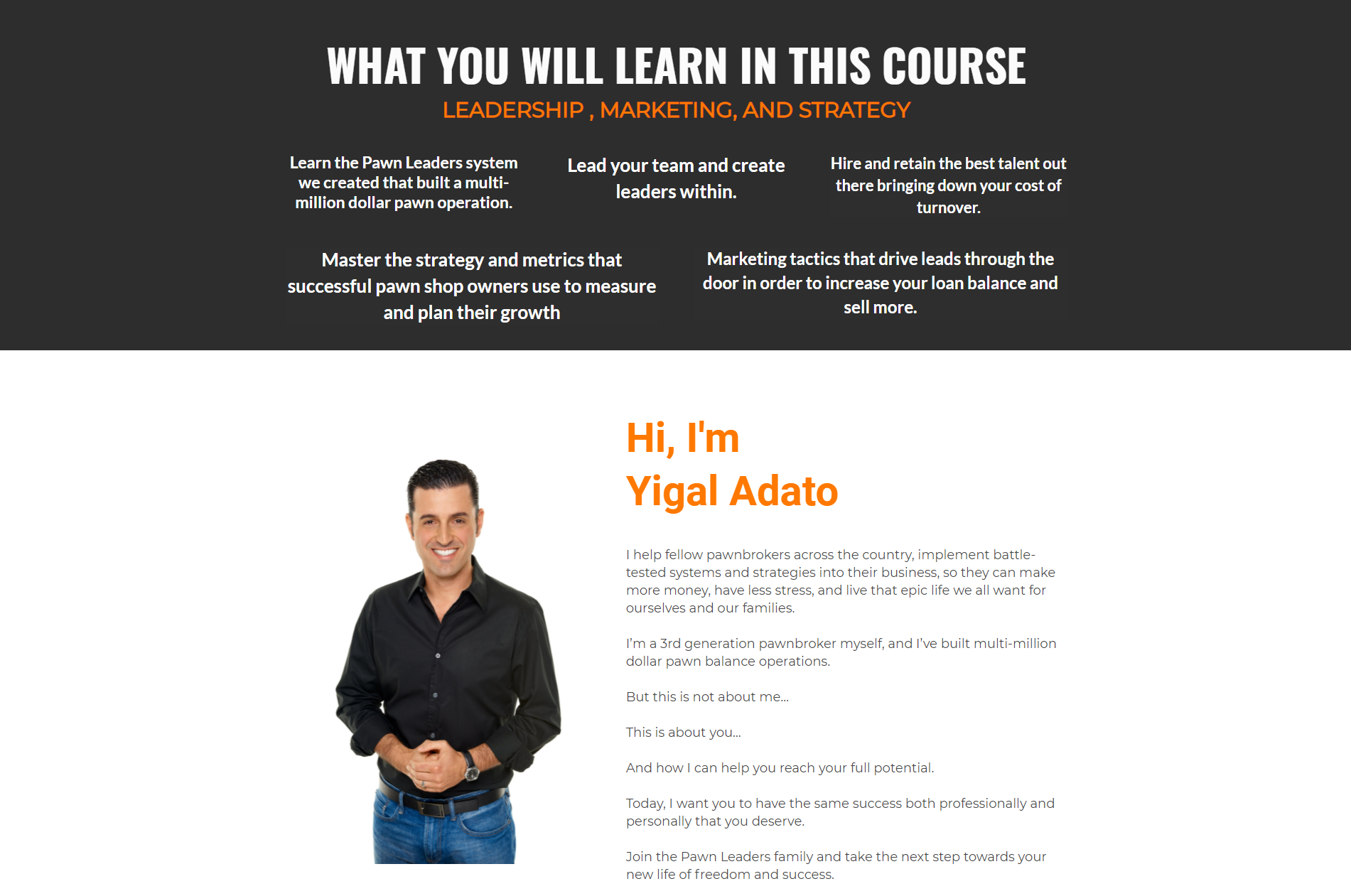 Yigal Adato – Pawn Leaders Masterclass