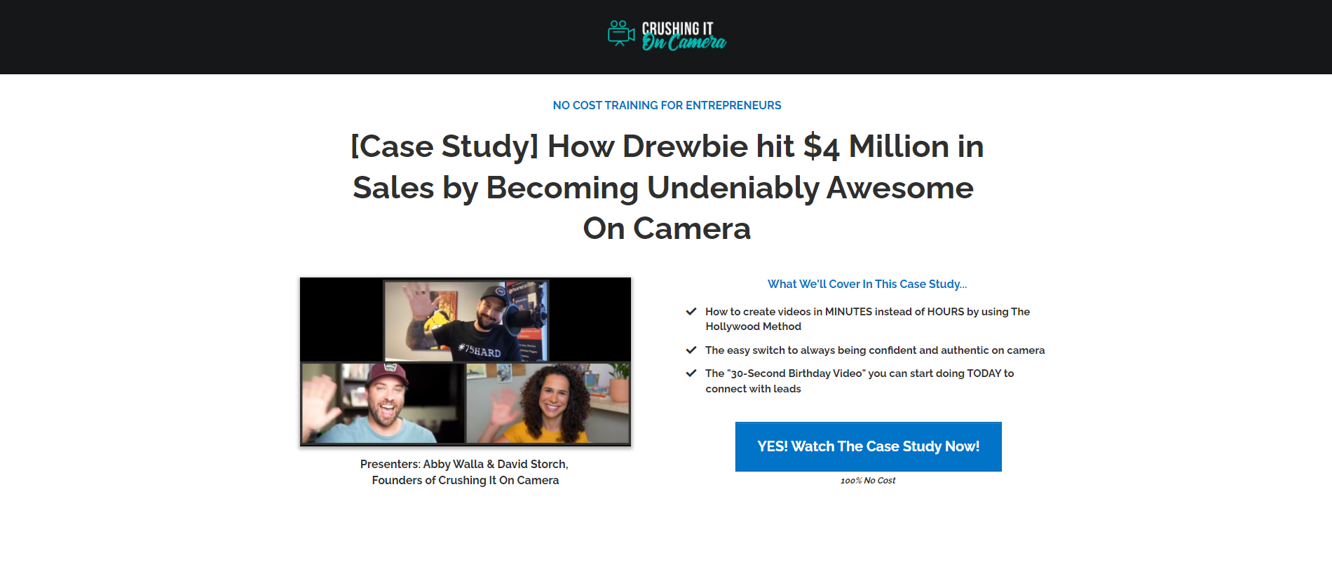 Abby Walla & David Storch – Crushing It On Camera 
