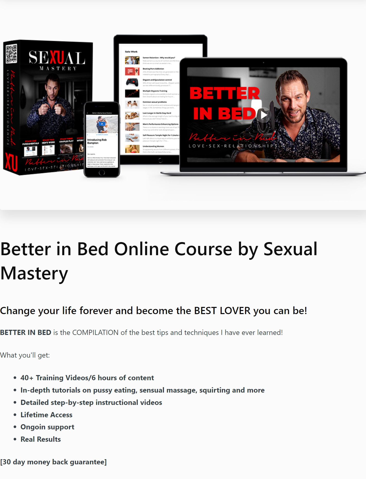 Better in Bed Online Course by Sexual Mastery