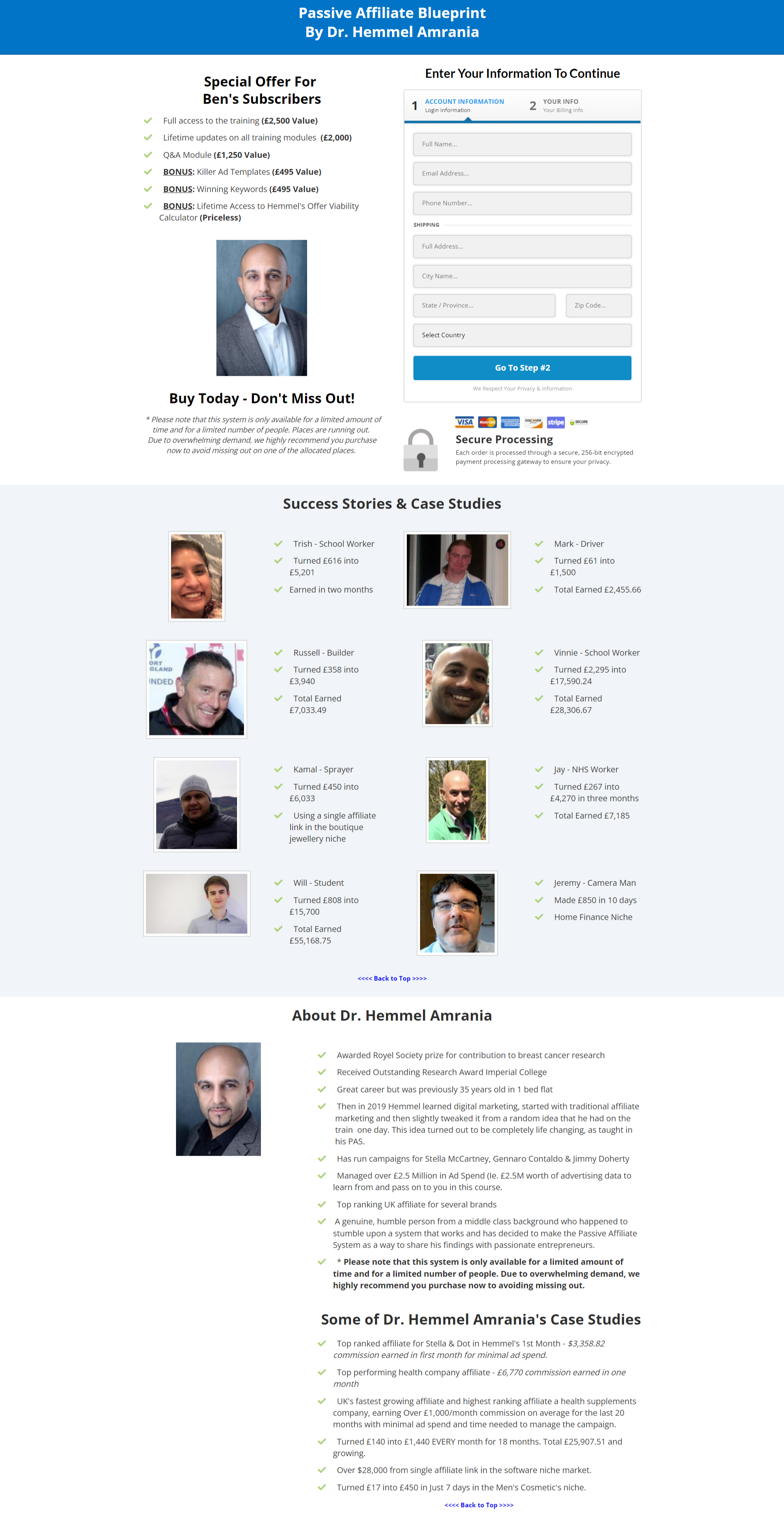 Dr. Hemmel Amrania – Passive Affiliate Blueprint