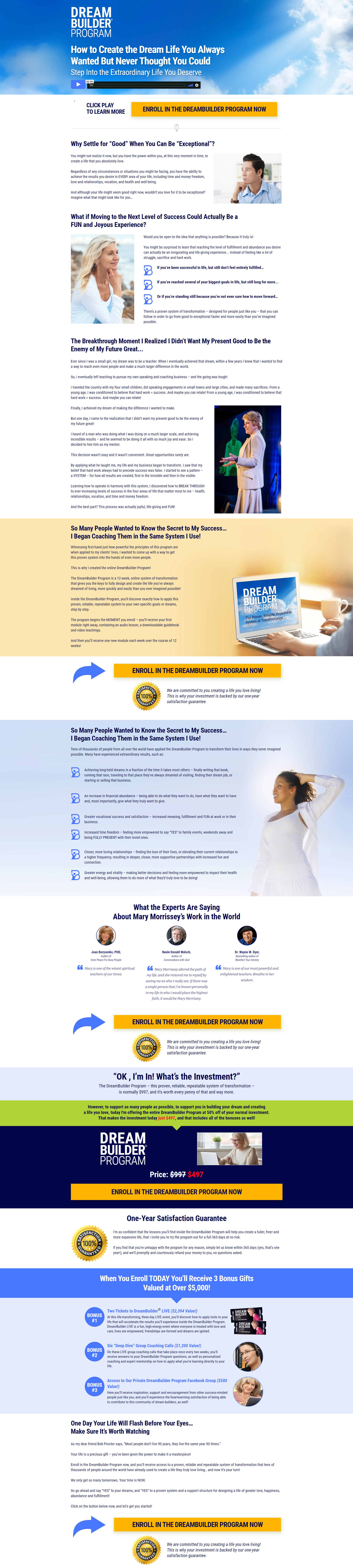 Mary Morrissey - DreamBuilder Program