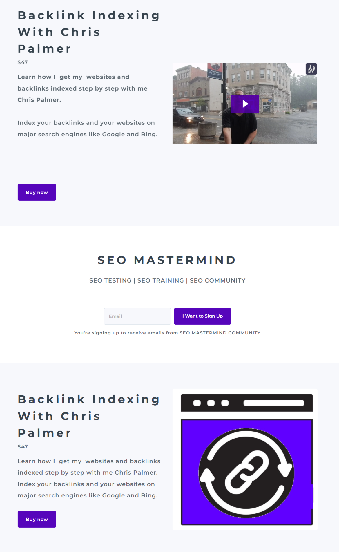 Backlink Indexing With Chris Palmer