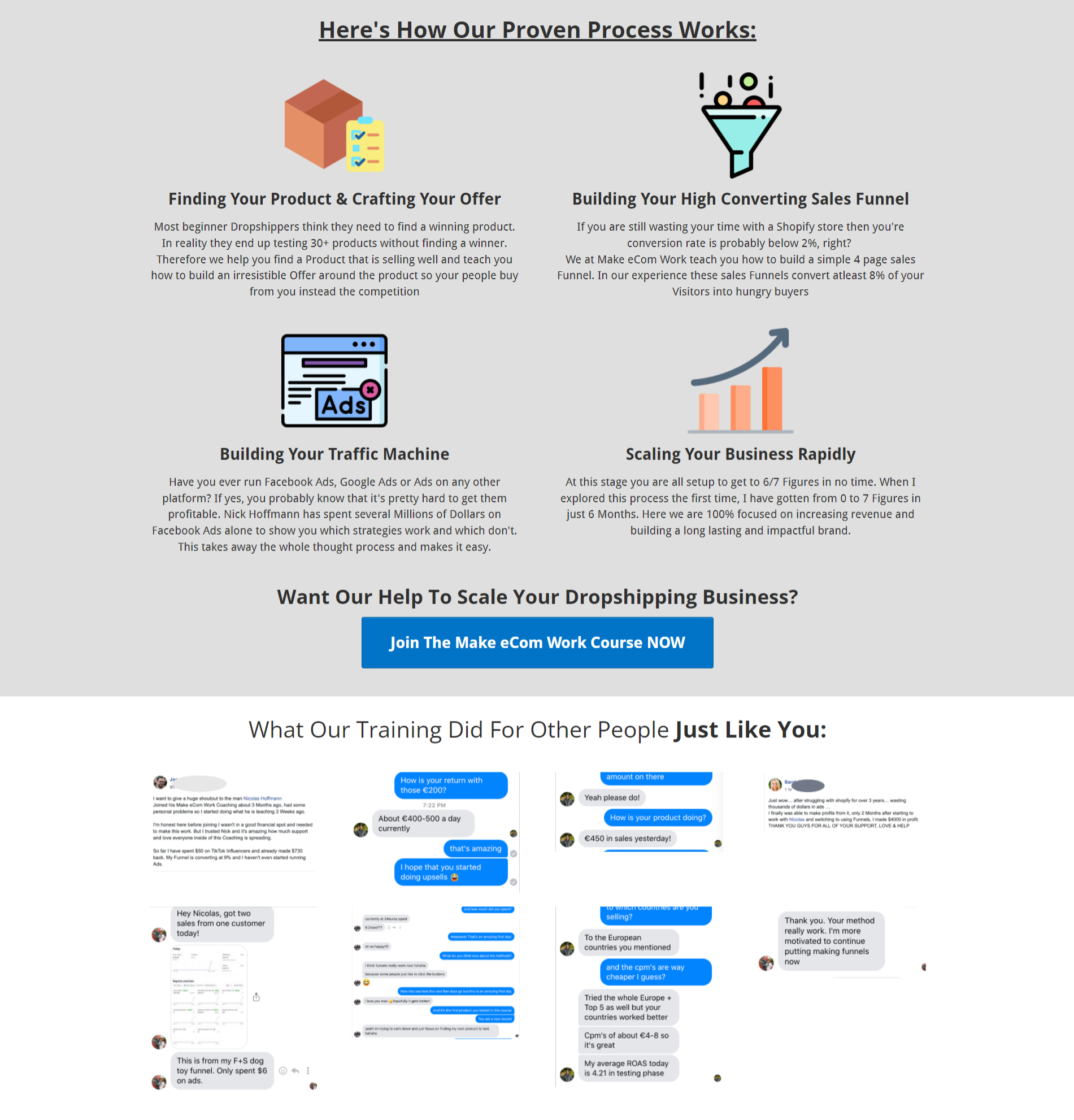 Nick Hoffmann - Make eCom Work Program