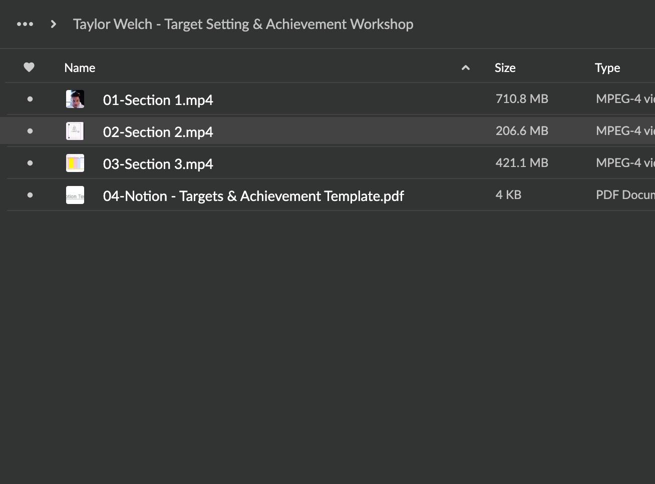 Taylor Welch – Target Setting & Achievement Workshop