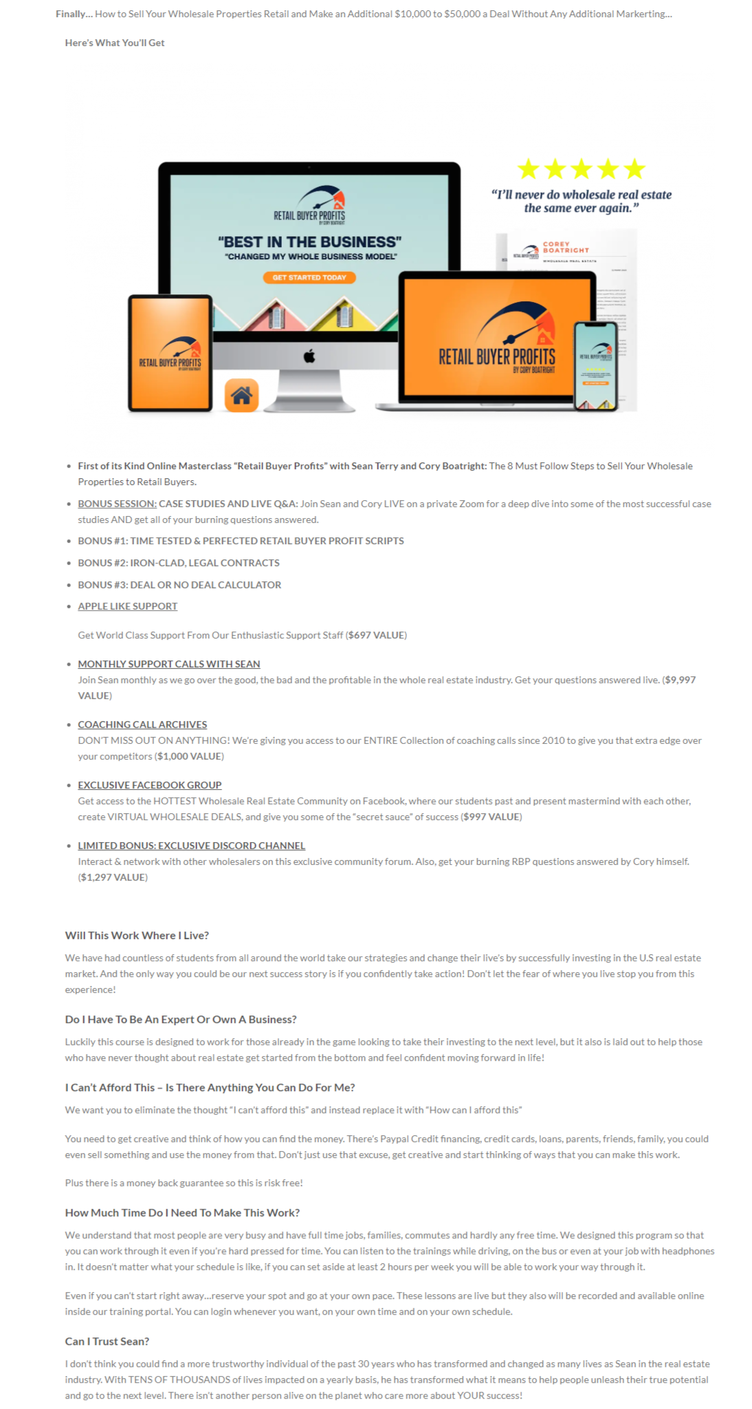 Sean Terry – Retail Buyer Profits