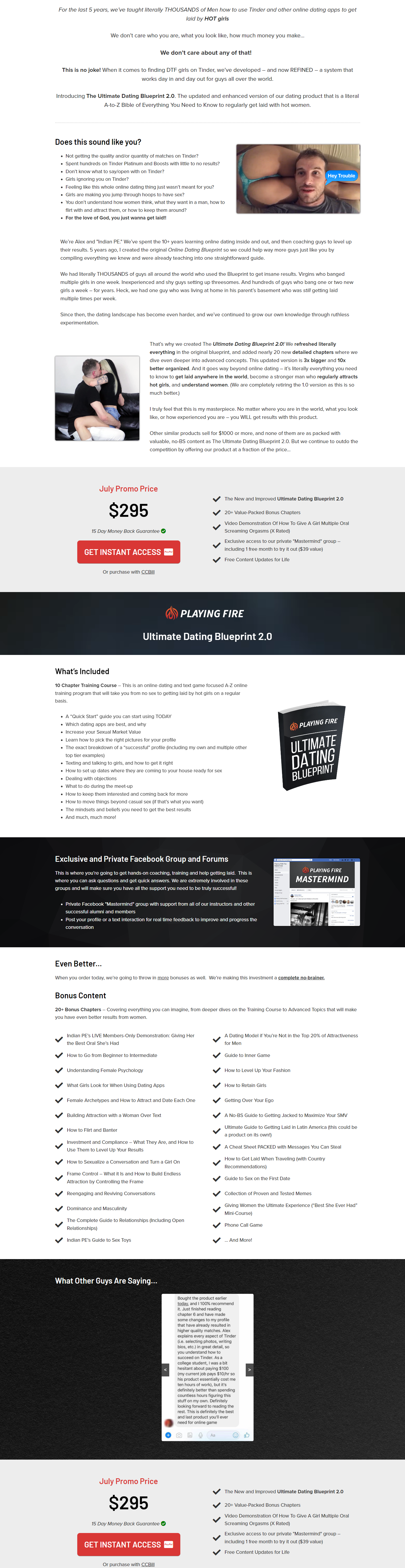 The Ultimate Dating Blueprint 2.0 - Playing With Fire