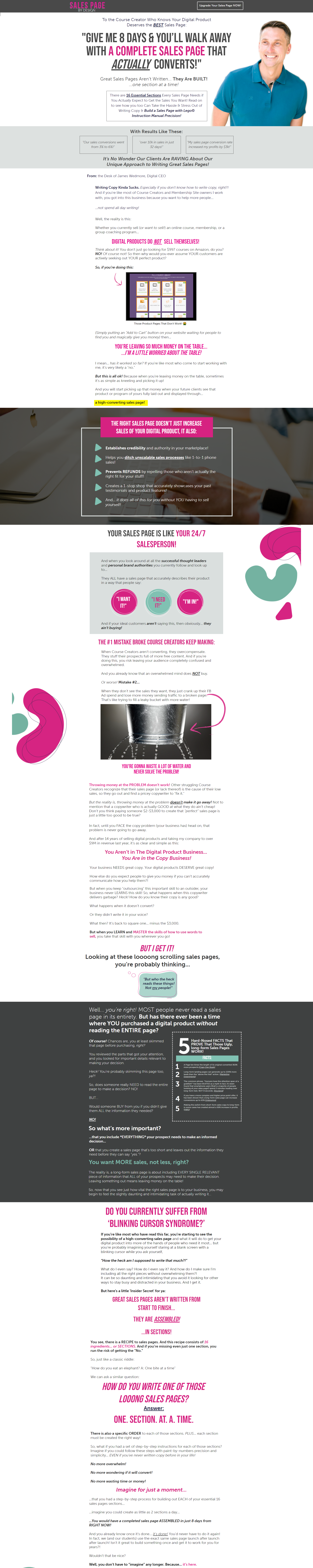 James Wedmore - Sales Page By Design