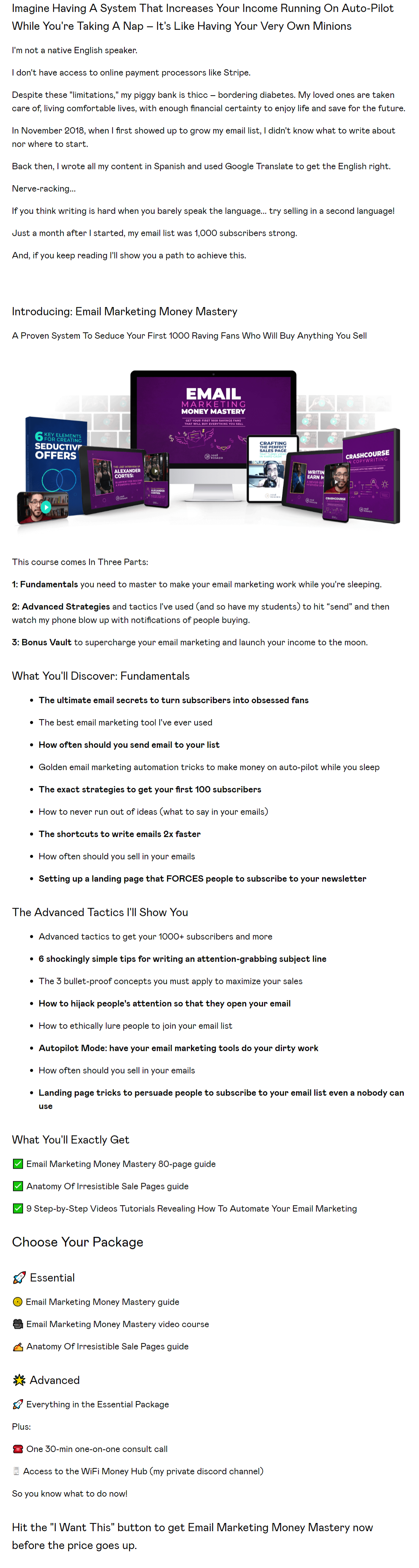 Jose Rosado – Email Marketing Money Mastery