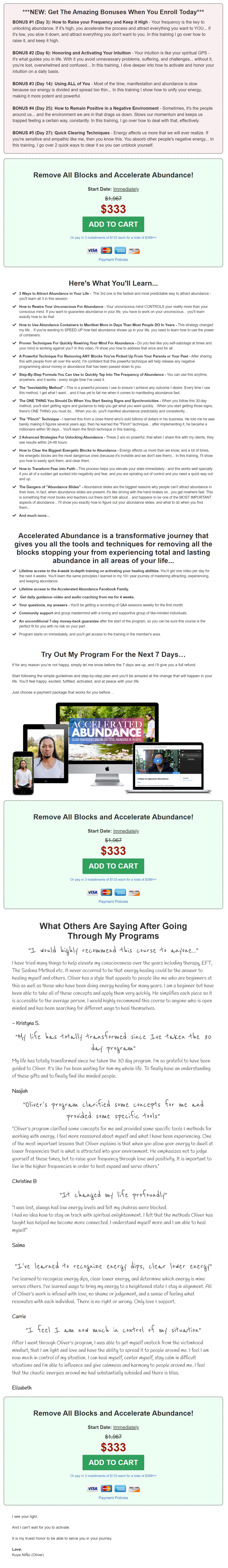 Oliver Niño - Accelerated Abundance 