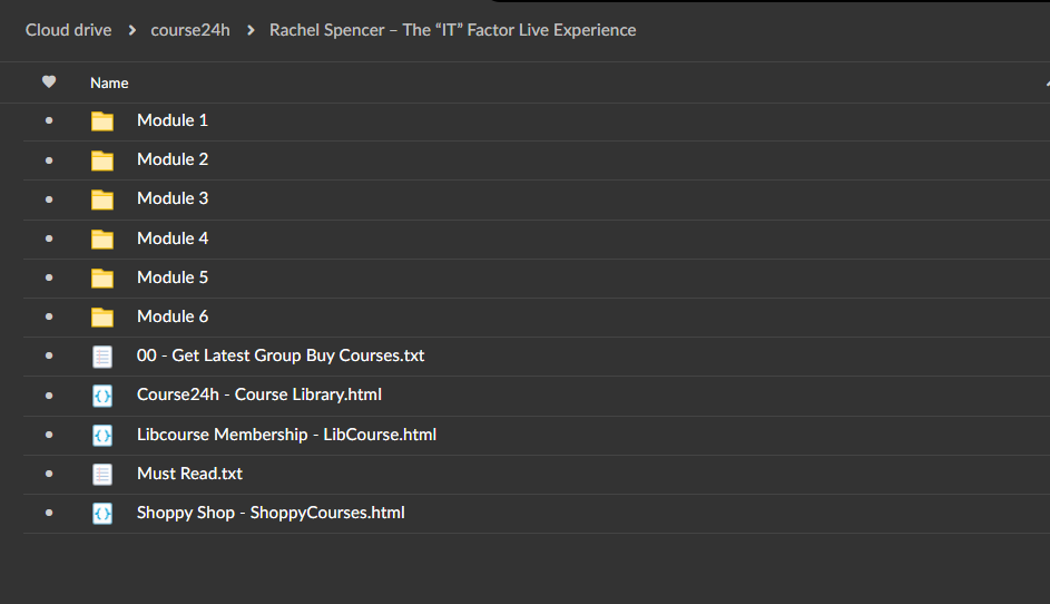 Rachel Spencer – The “IT” Factor Live Experience proof Download