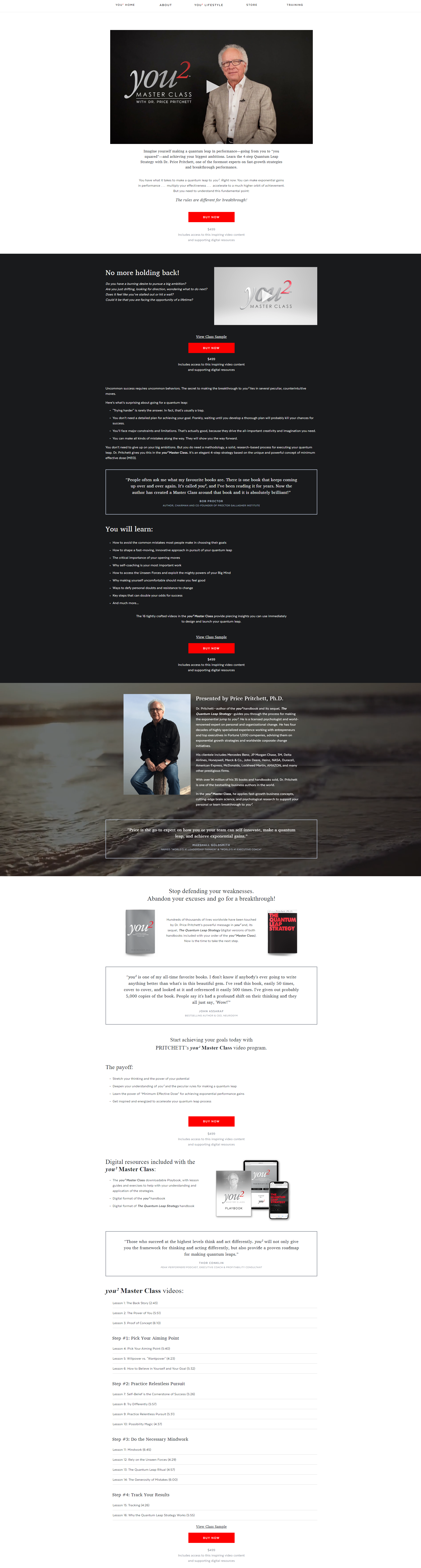 Dr. Price Pritchett - you² Master Class 