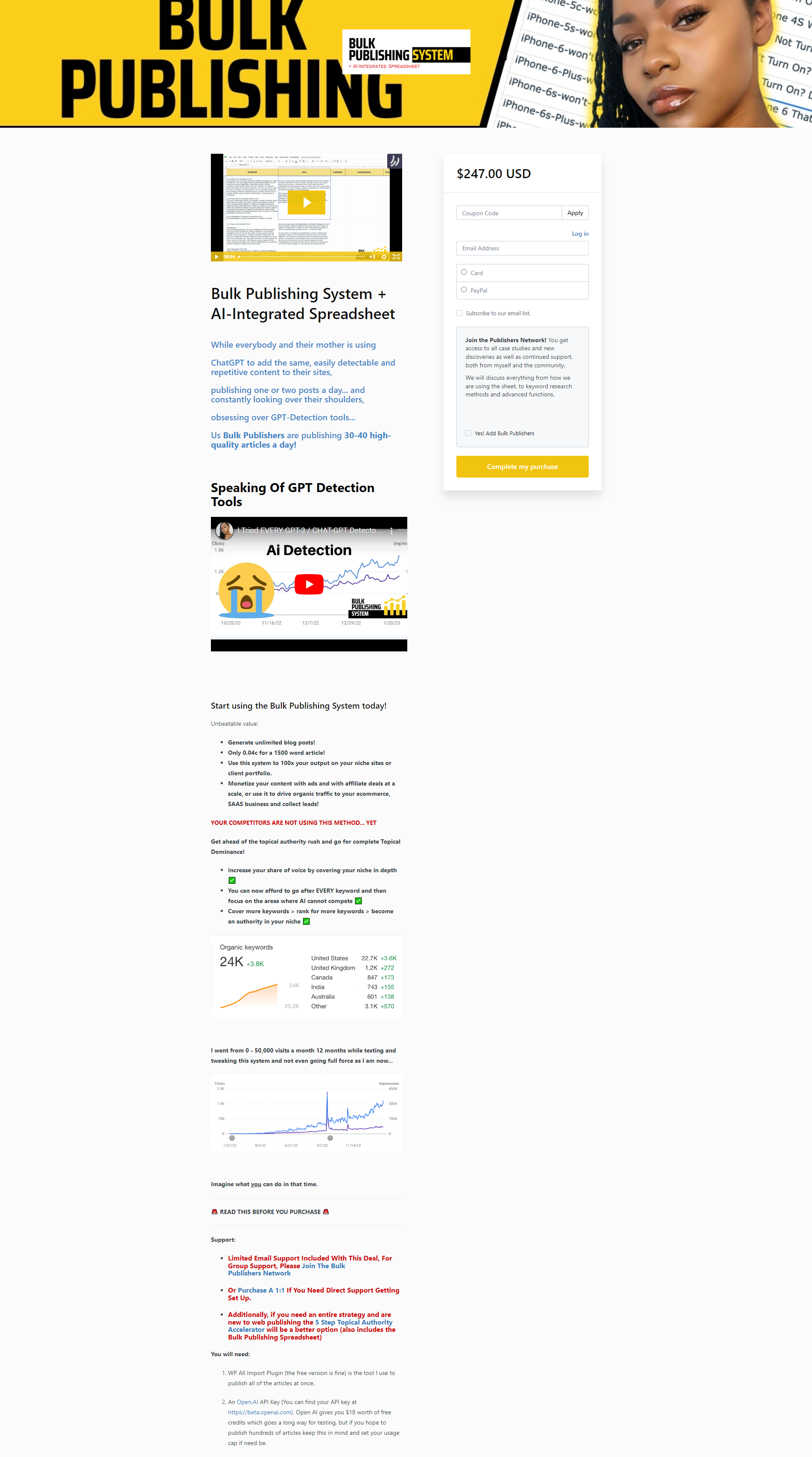 Arielle Phoenix – Bulk Publishing System + AI-Integrated Spreadsheet