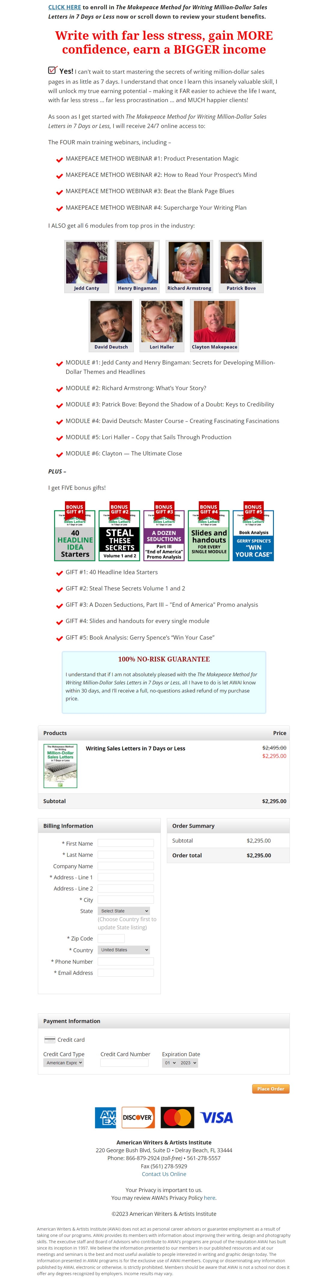 Clayton Makepeace – The Makepeace Method for Writing Million Dollar Sales