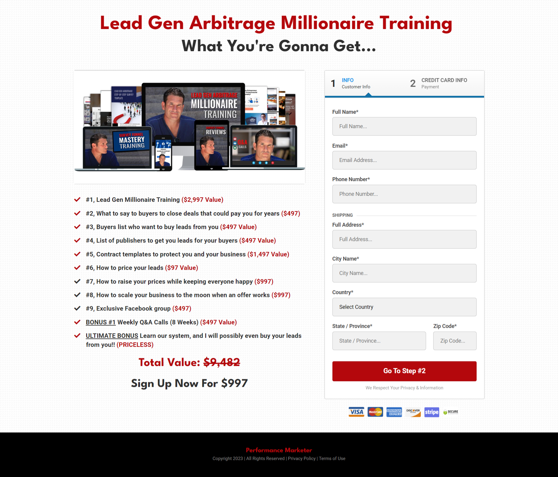 Eric Beer – Lead Gen Arbitrage Millionaire Training