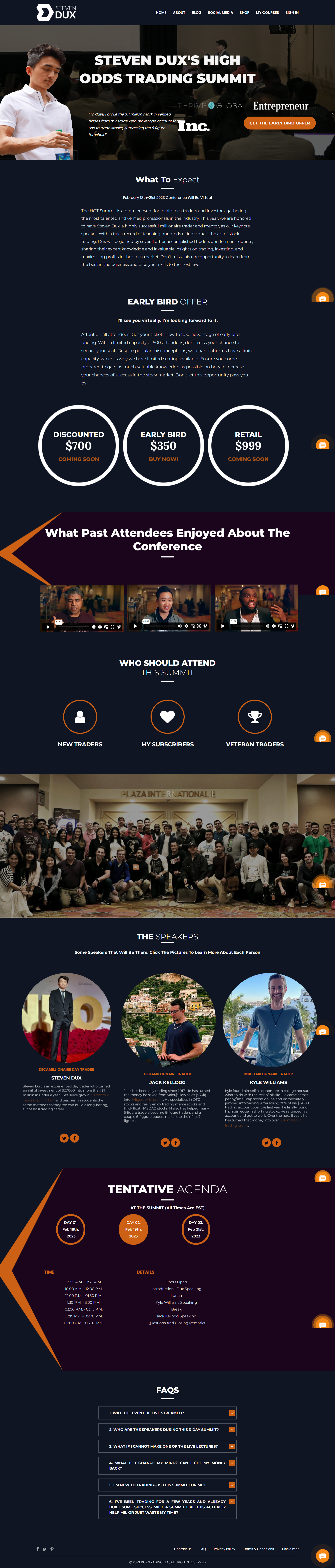 Steven Dux – High Odds Trading Summit (2021)