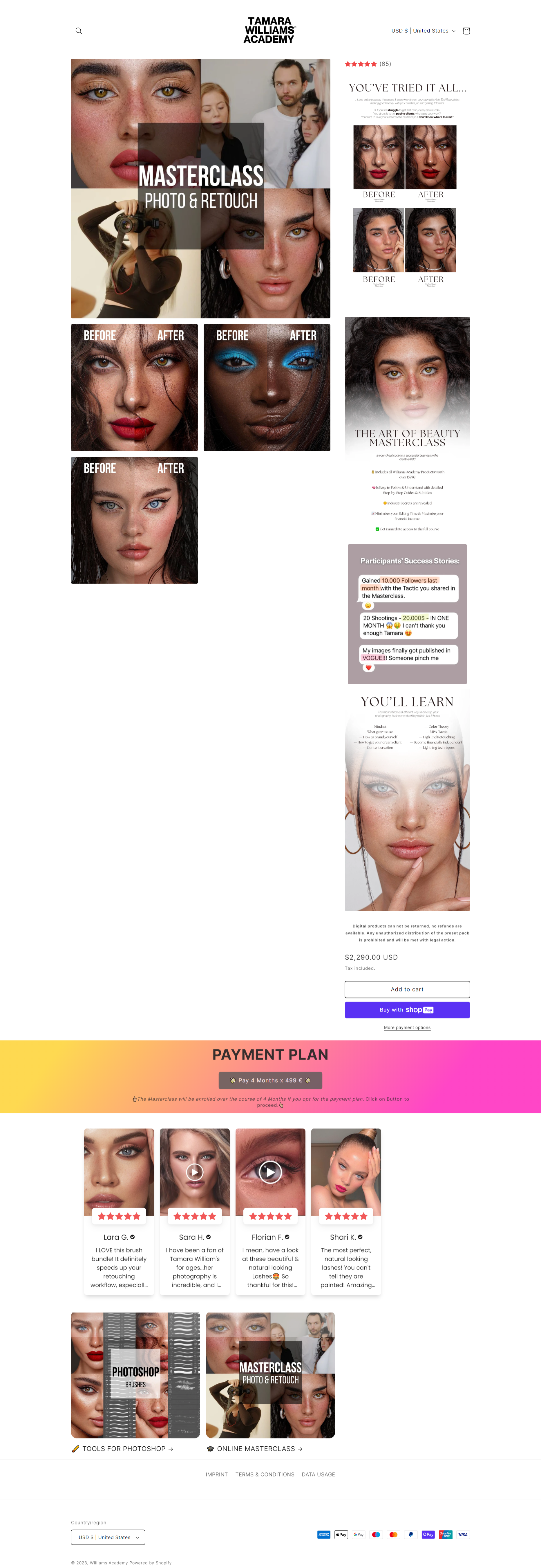 Tamara Williams – The Art of Beauty Masterclass