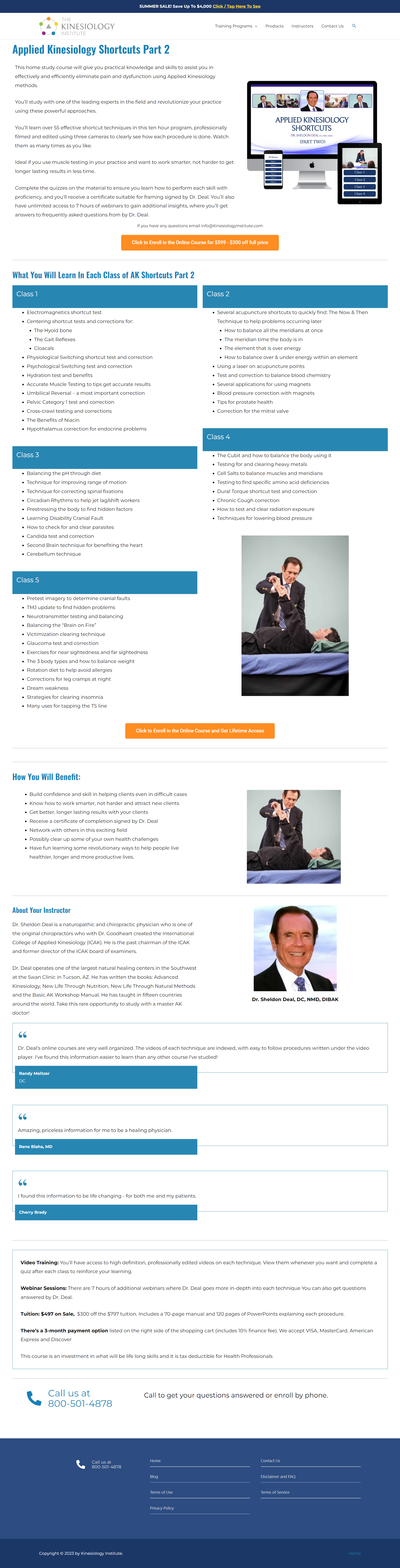 Dr. Sheldon Deal - Applied Kinesiology Shortcuts Part 2