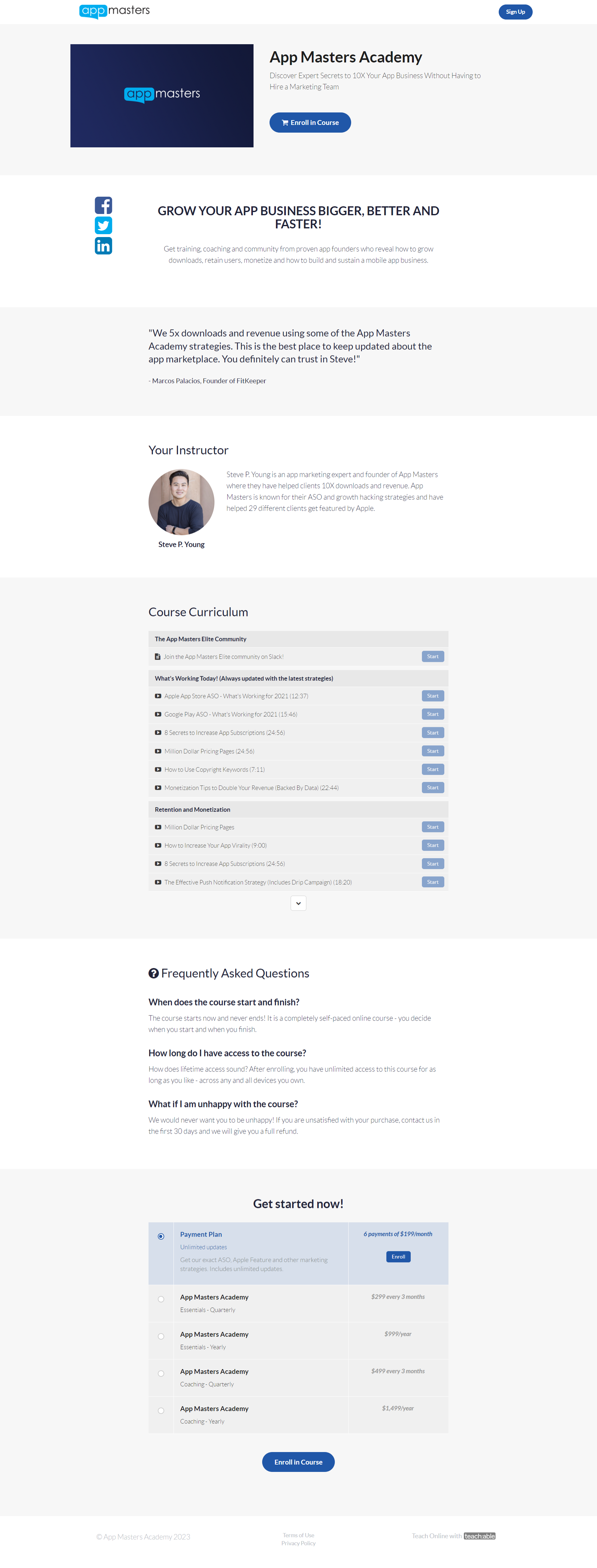 Steve Young – App Masters Academy