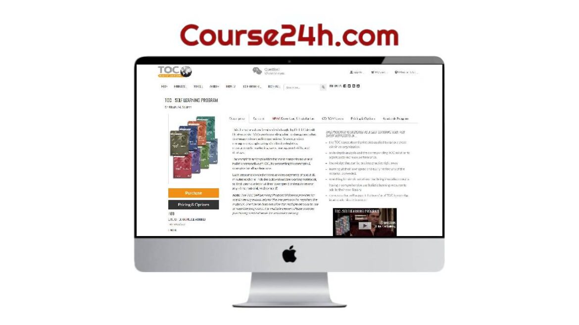 Dr. Eli Goldratt – TOC – Self Learning Program