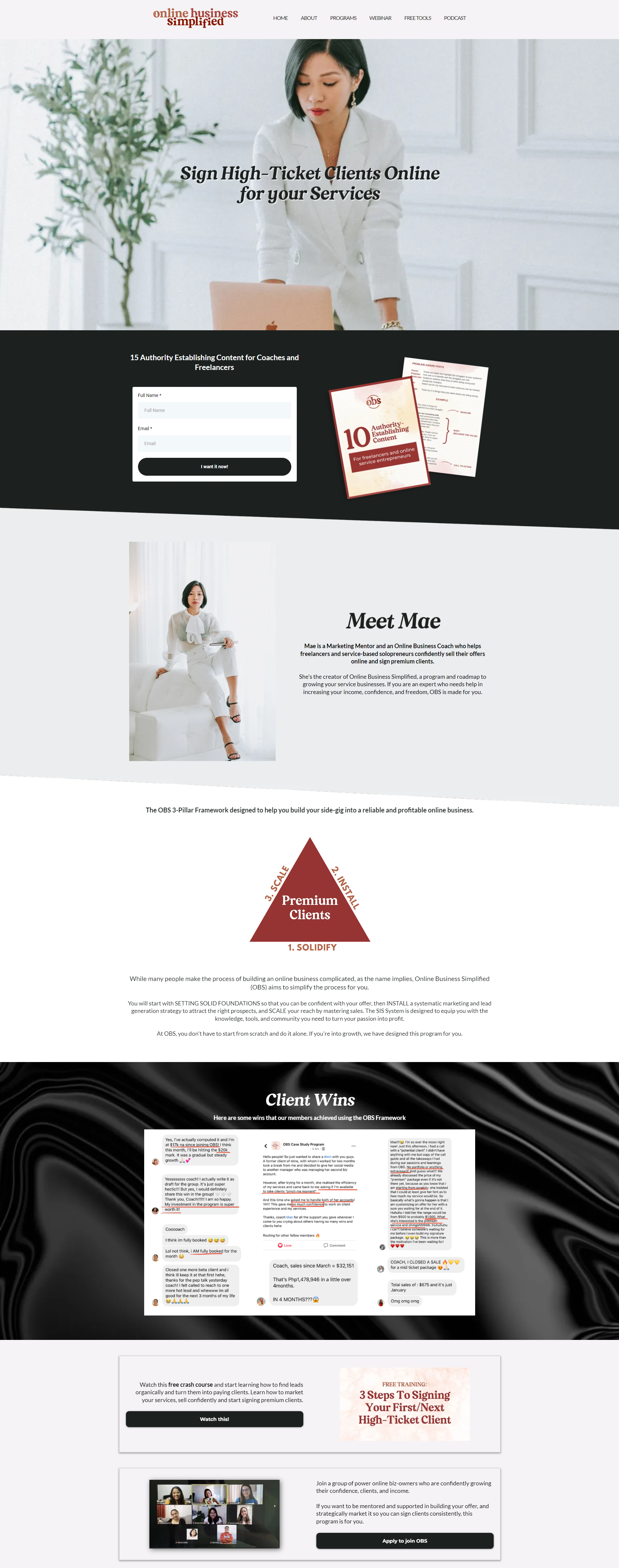 Mae Bornillo – Online Business Simplified Program 2023