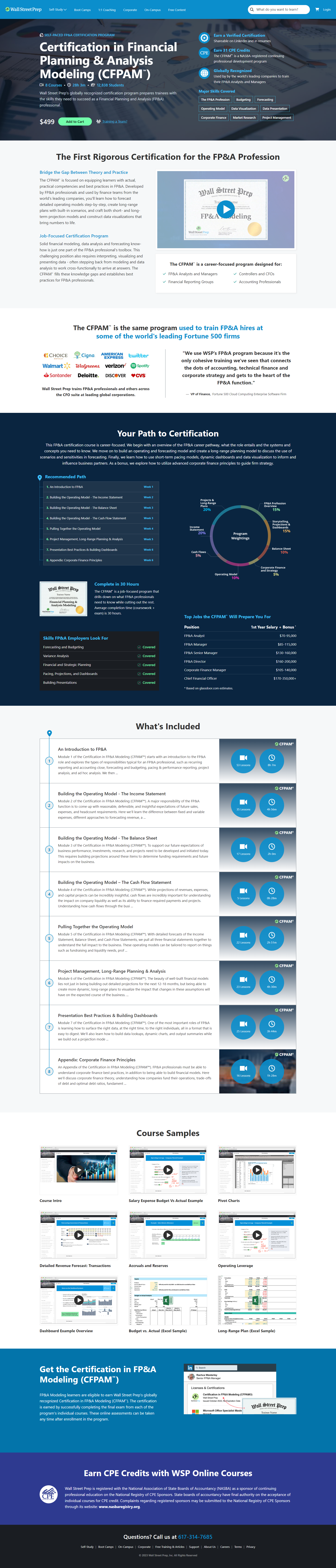 Certification in Financial Planning & Analysis Modeling (CFPAM™)