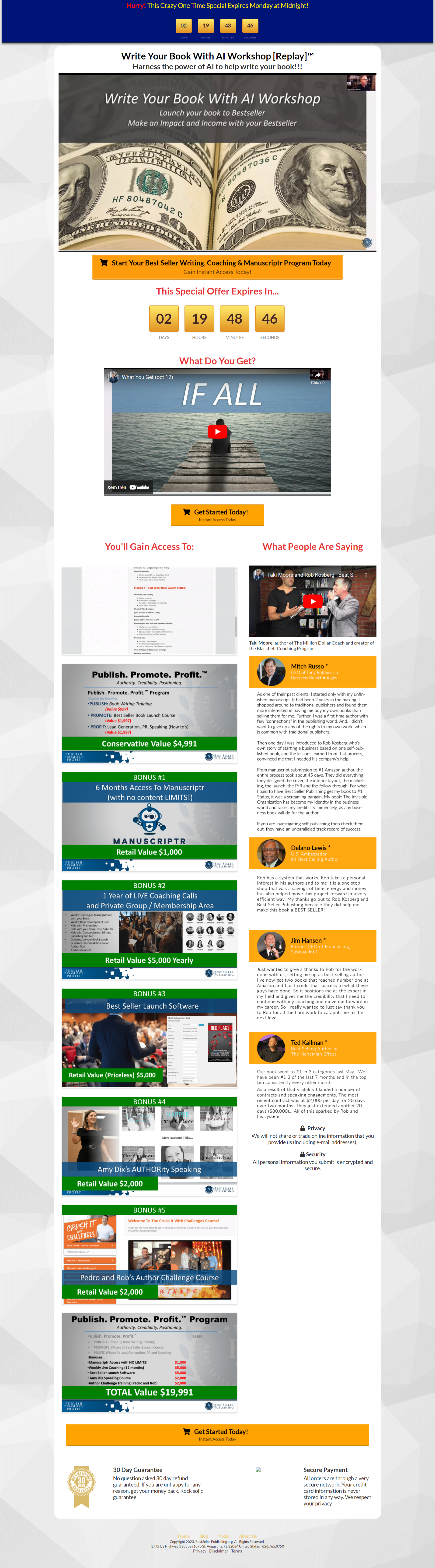 Rob Kosberg - Best Seller Writing Program