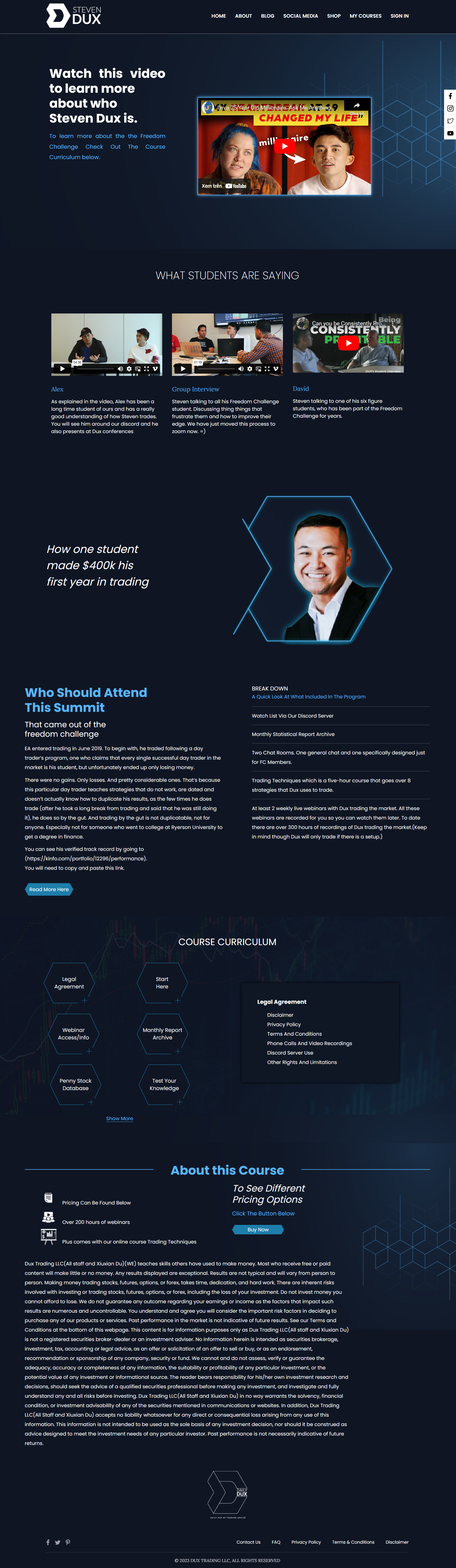 Steven Dux – Freedom Challenge Course