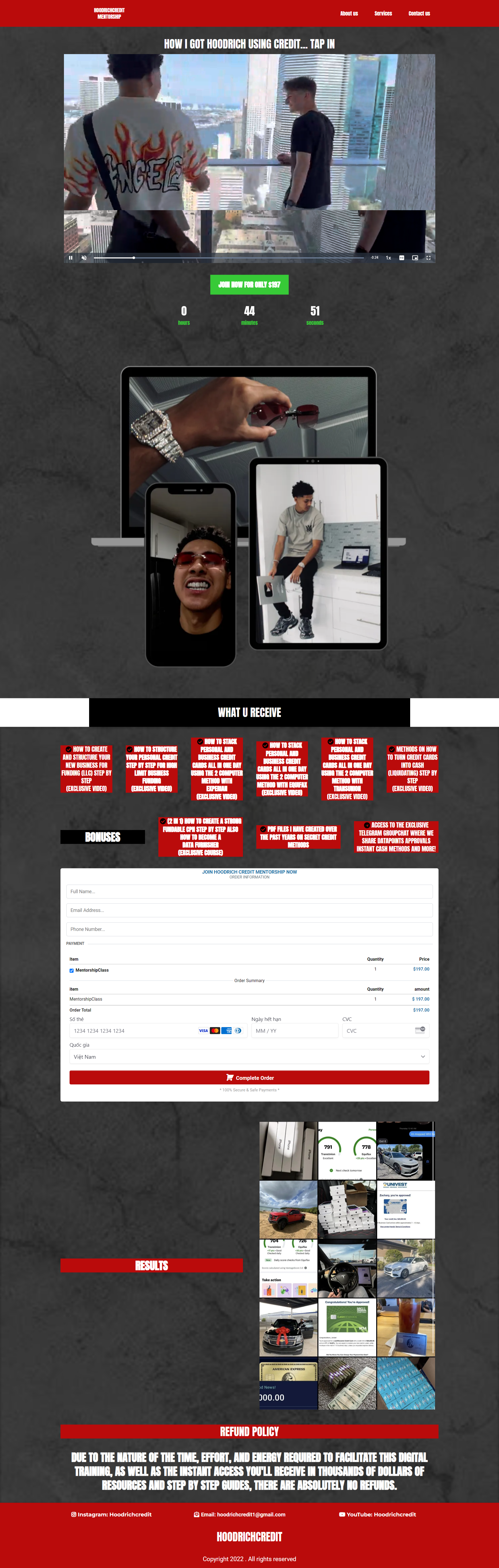 Hoodrich Credit Mentorship