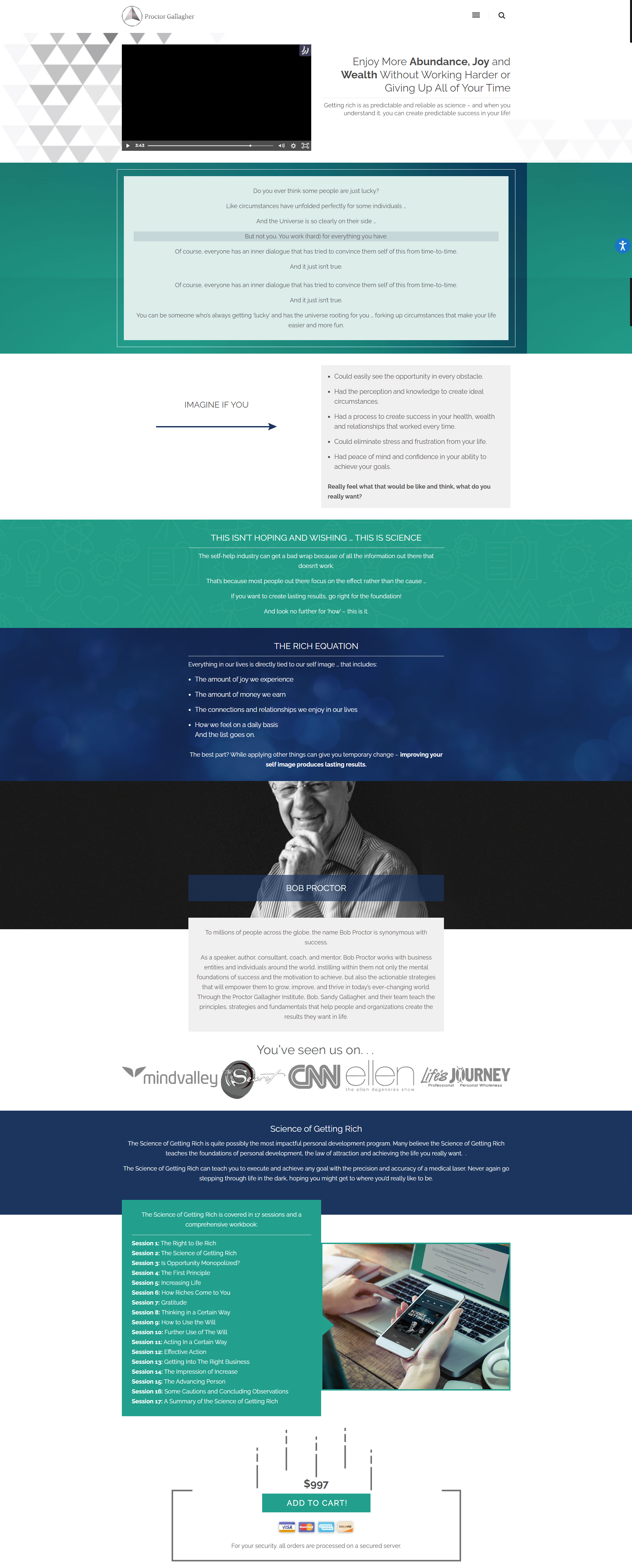 Bob proctor - Science of Getting Rich Package 2023